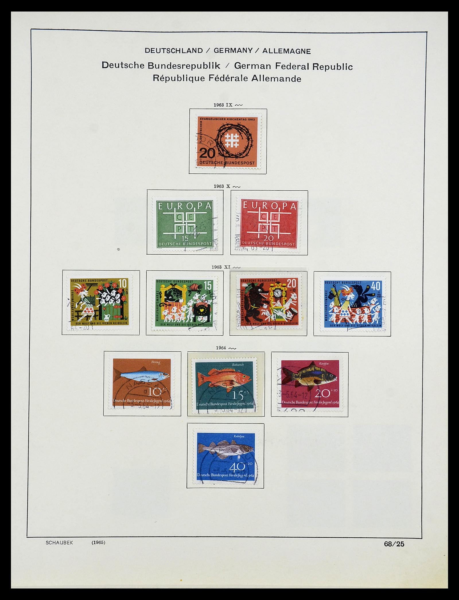 34194 032 - Postzegelverzameling 34194 Bundespost 1949-1982.