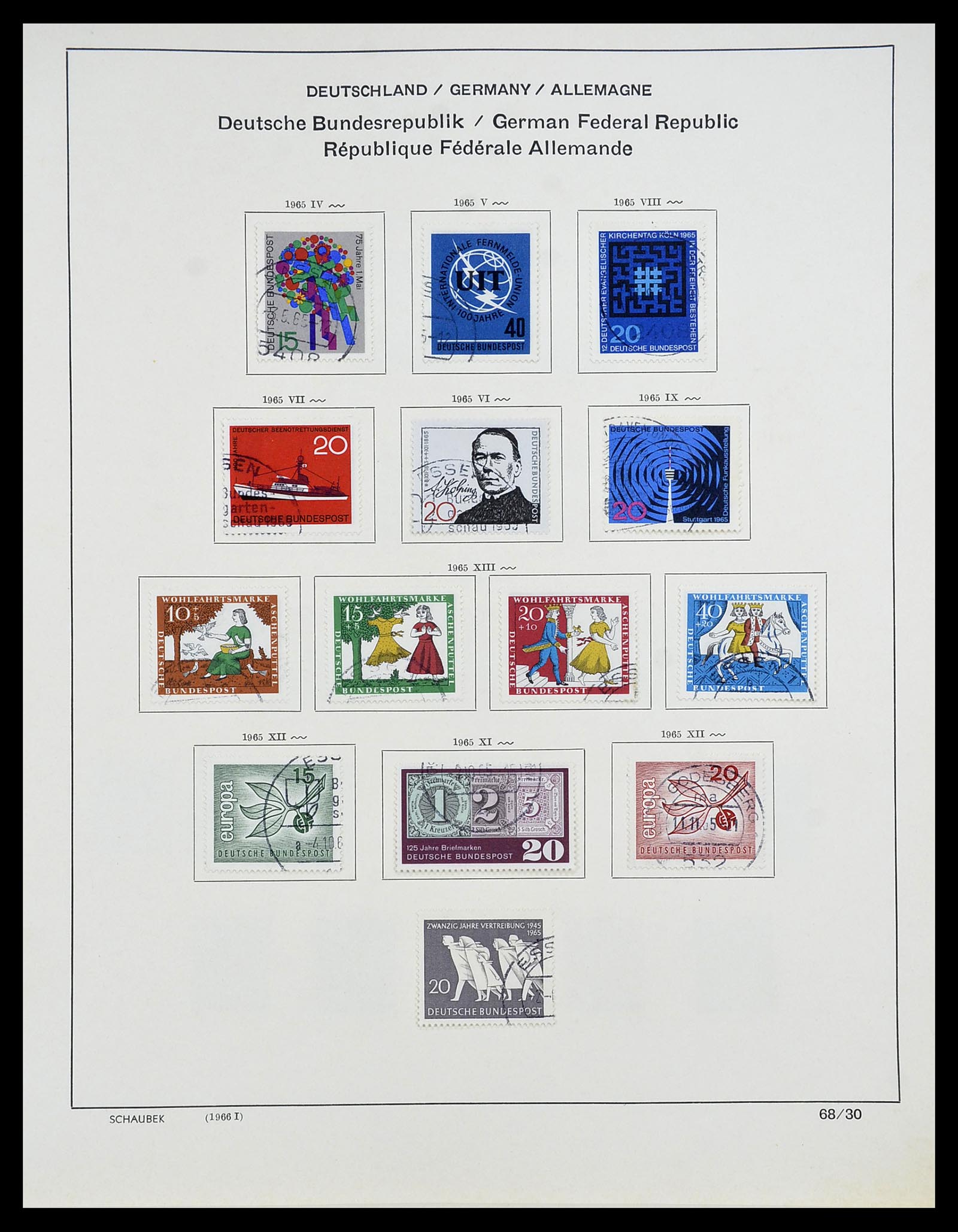 34194 042 - Postzegelverzameling 34194 Bundespost 1949-1982.