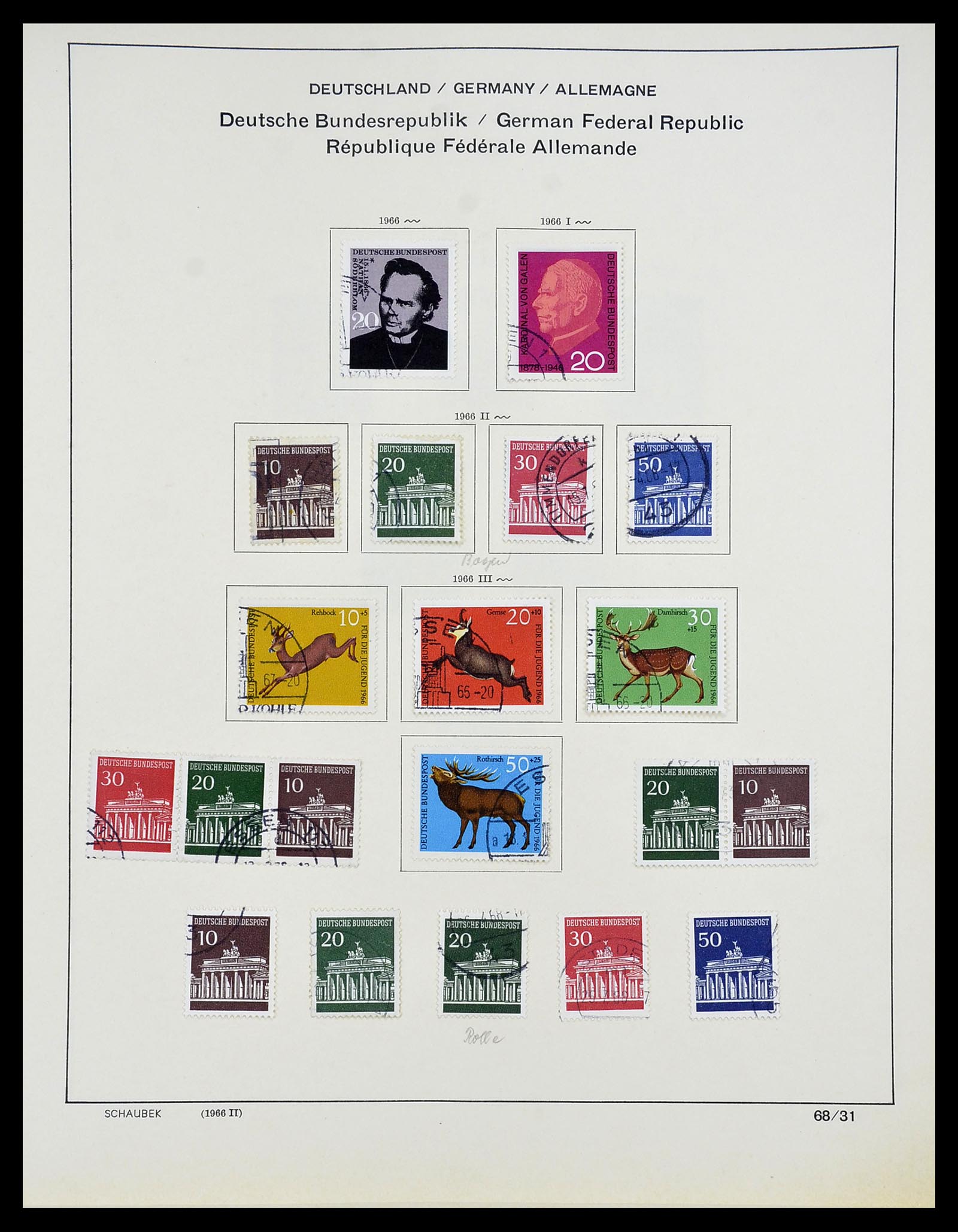 34194 043 - Stamp collection 34194 Bundespost 1949-1982.