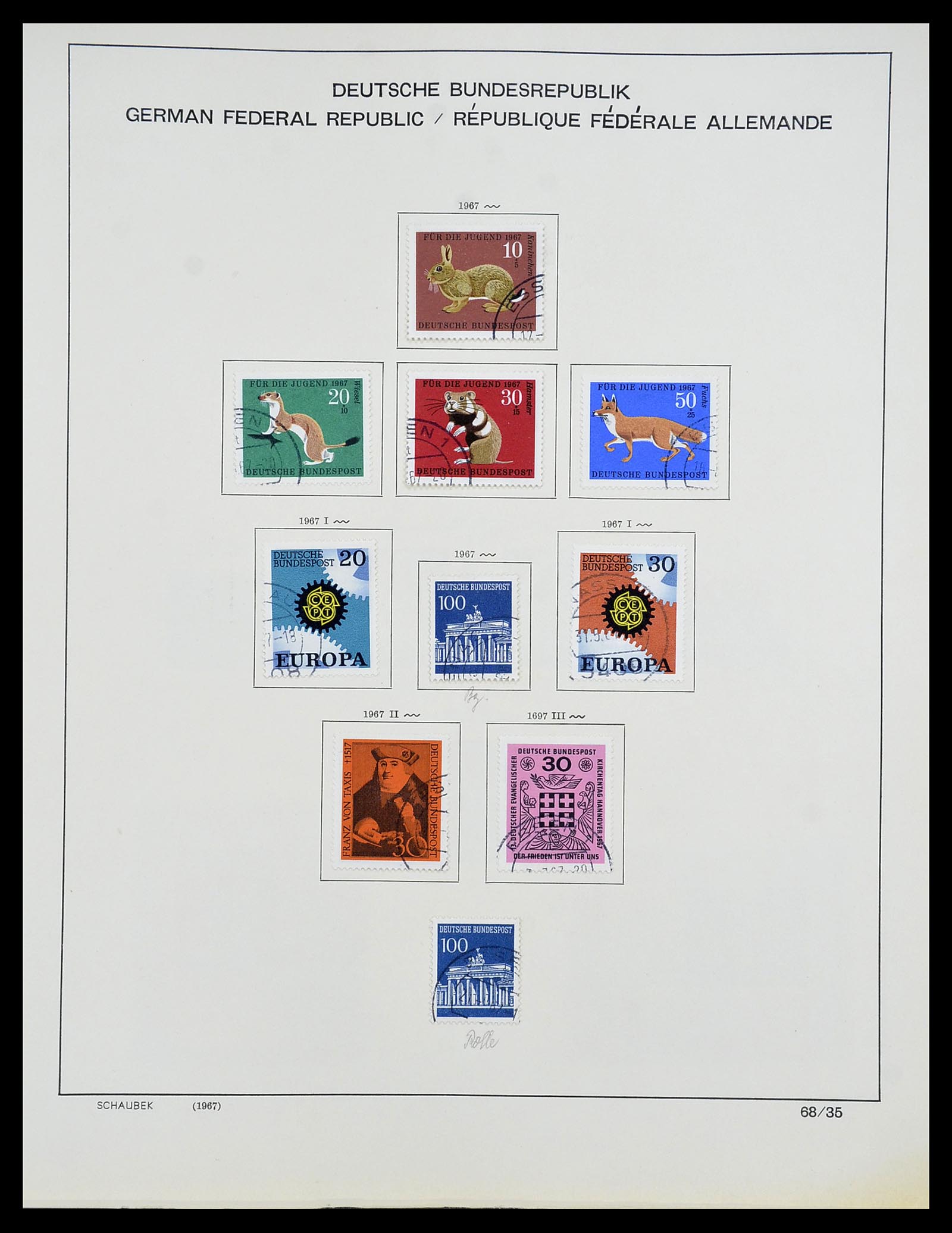 34194 047 - Postzegelverzameling 34194 Bundespost 1949-1982.