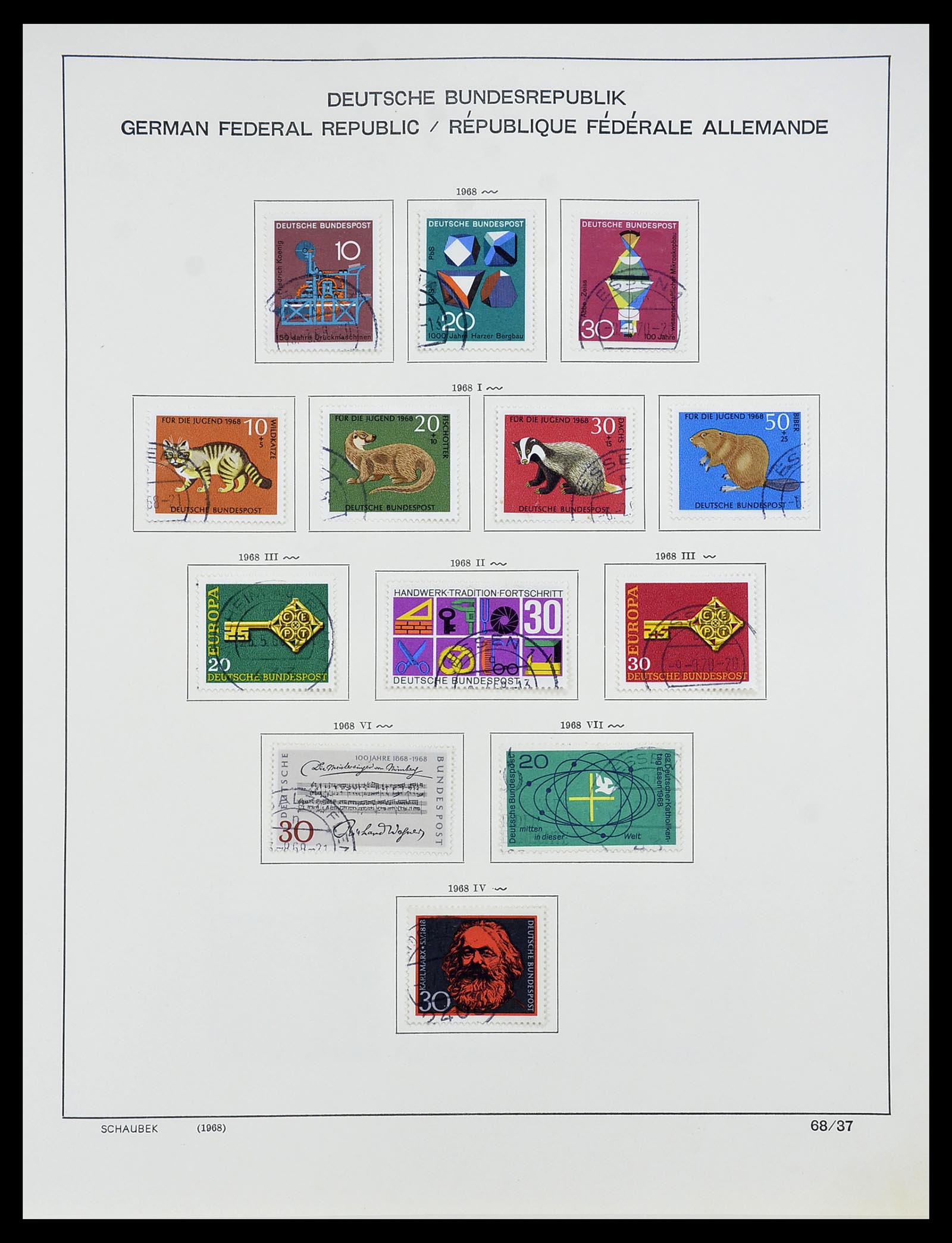 34194 049 - Postzegelverzameling 34194 Bundespost 1949-1982.