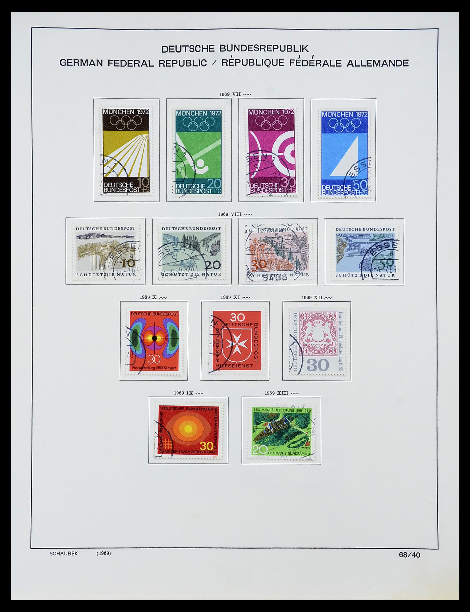 34194 053 - Postzegelverzameling 34194 Bundespost 1949-1982.