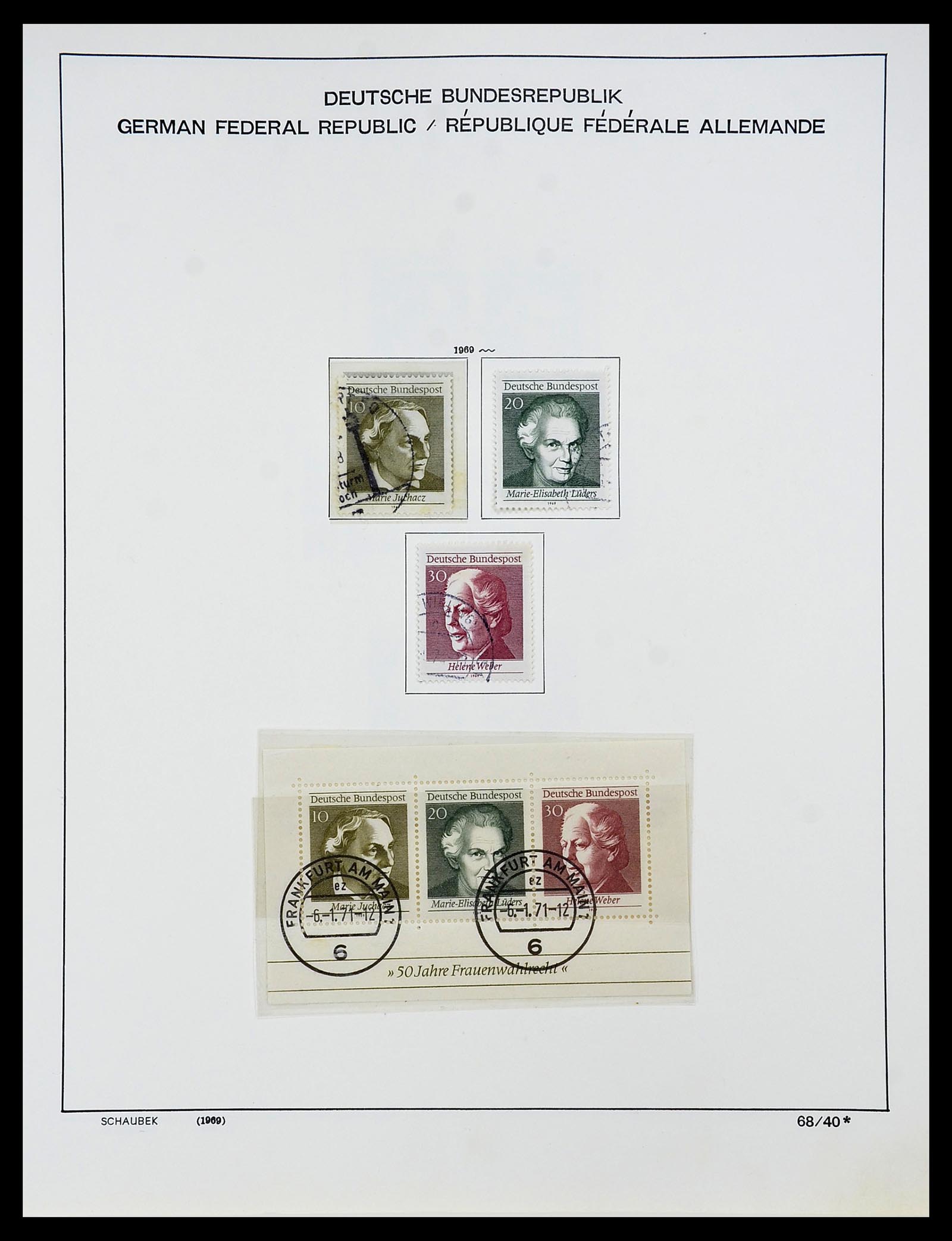 34194 054 - Postzegelverzameling 34194 Bundespost 1949-1982.