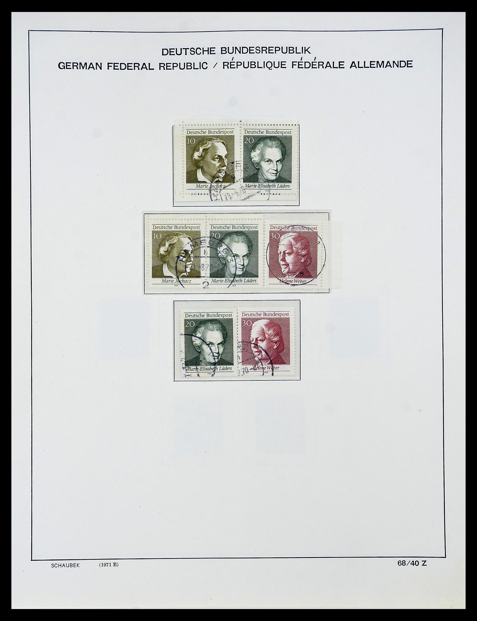 34194 055 - Postzegelverzameling 34194 Bundespost 1949-1982.