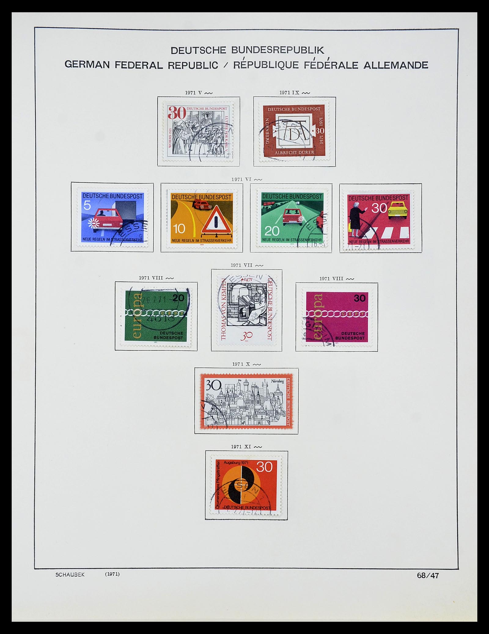 34194 062 - Postzegelverzameling 34194 Bundespost 1949-1982.