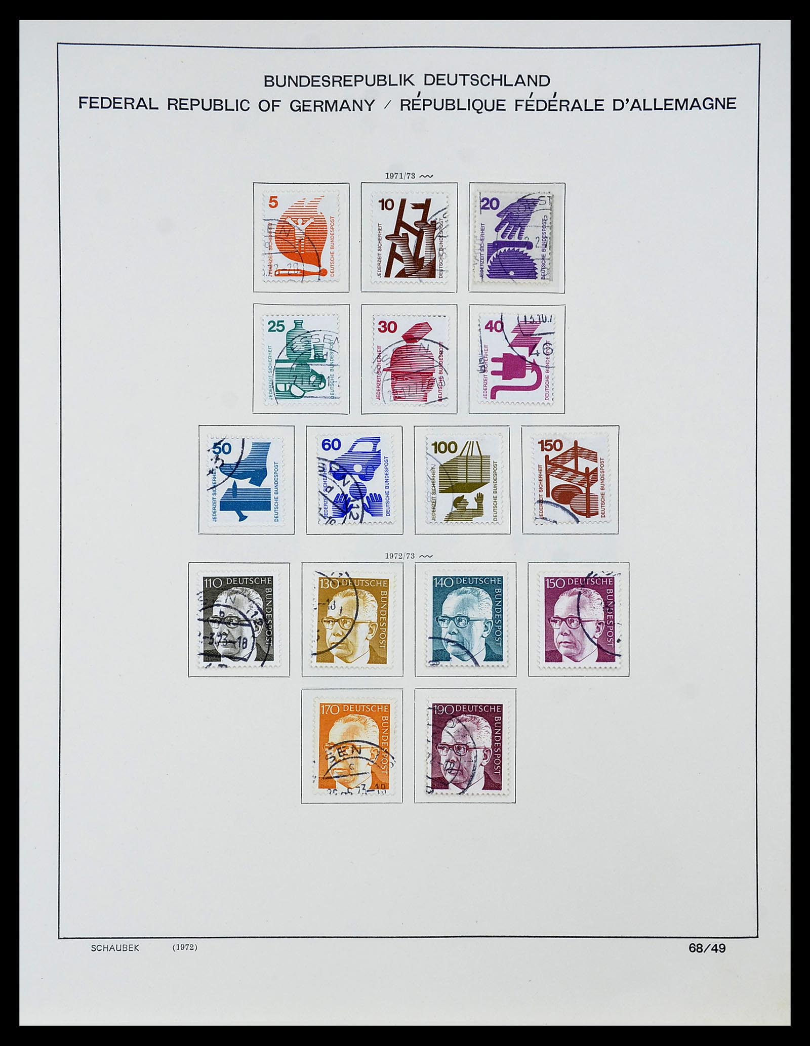 34194 064 - Postzegelverzameling 34194 Bundespost 1949-1982.
