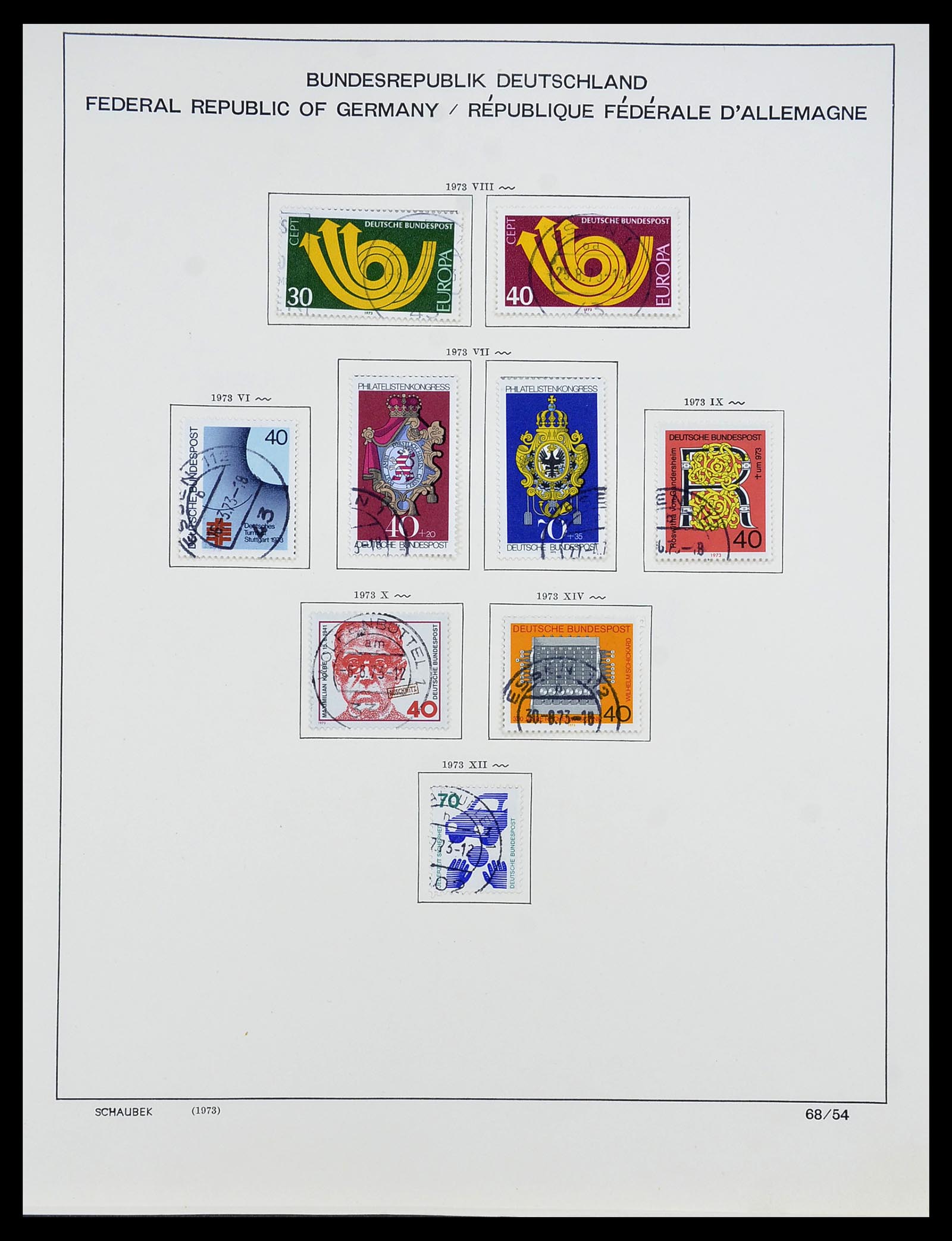 34194 069 - Postzegelverzameling 34194 Bundespost 1949-1982.