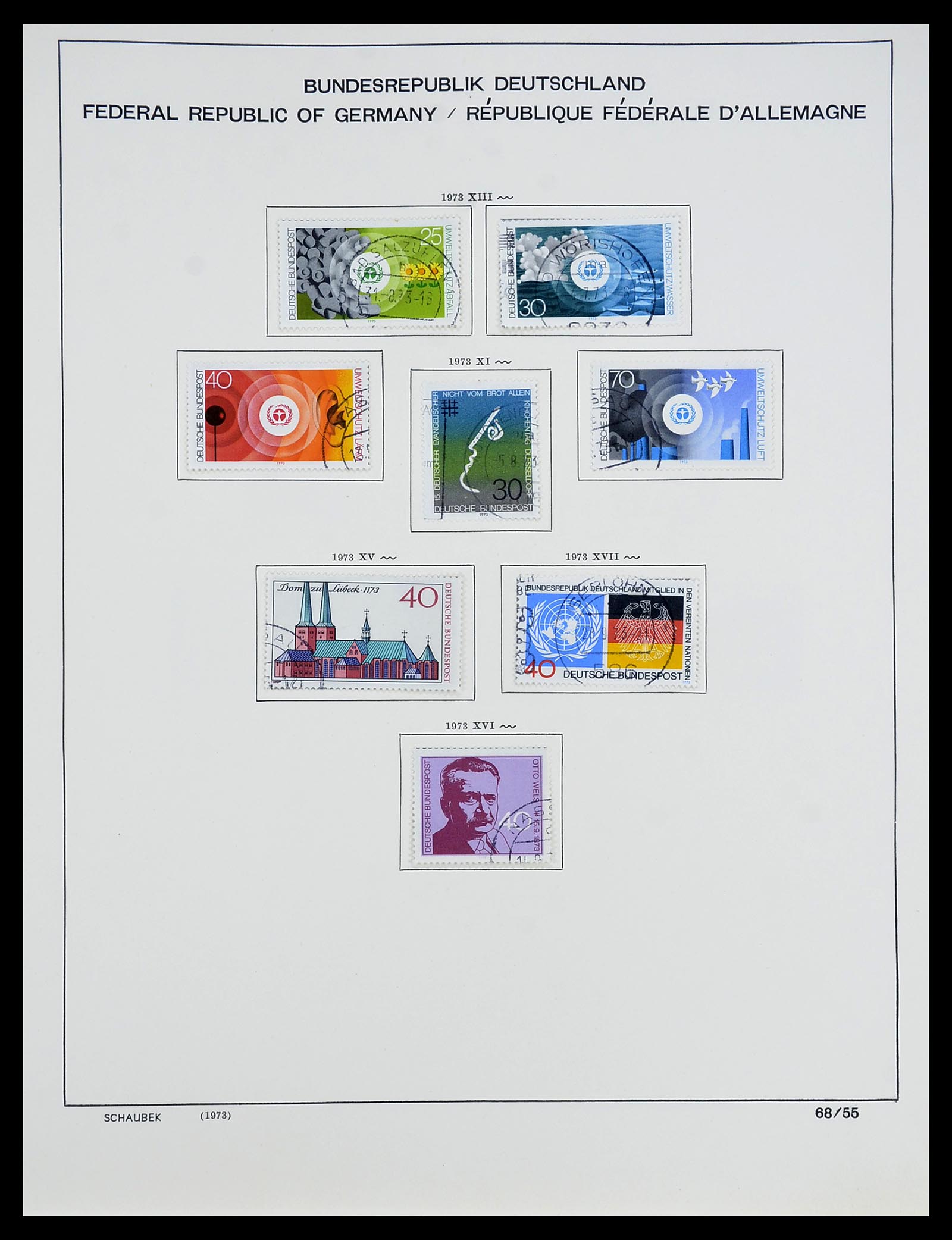 34194 070 - Stamp collection 34194 Bundespost 1949-1982.