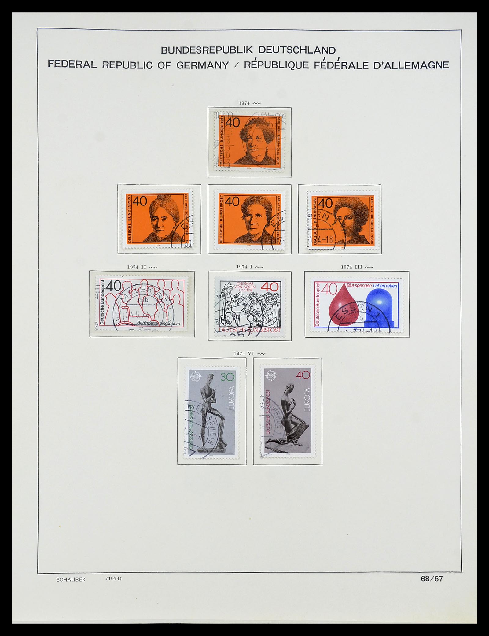 34194 072 - Postzegelverzameling 34194 Bundespost 1949-1982.