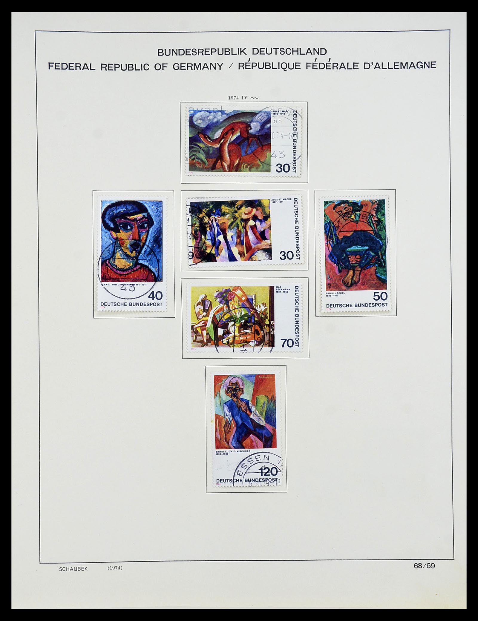 34194 074 - Postzegelverzameling 34194 Bundespost 1949-1982.