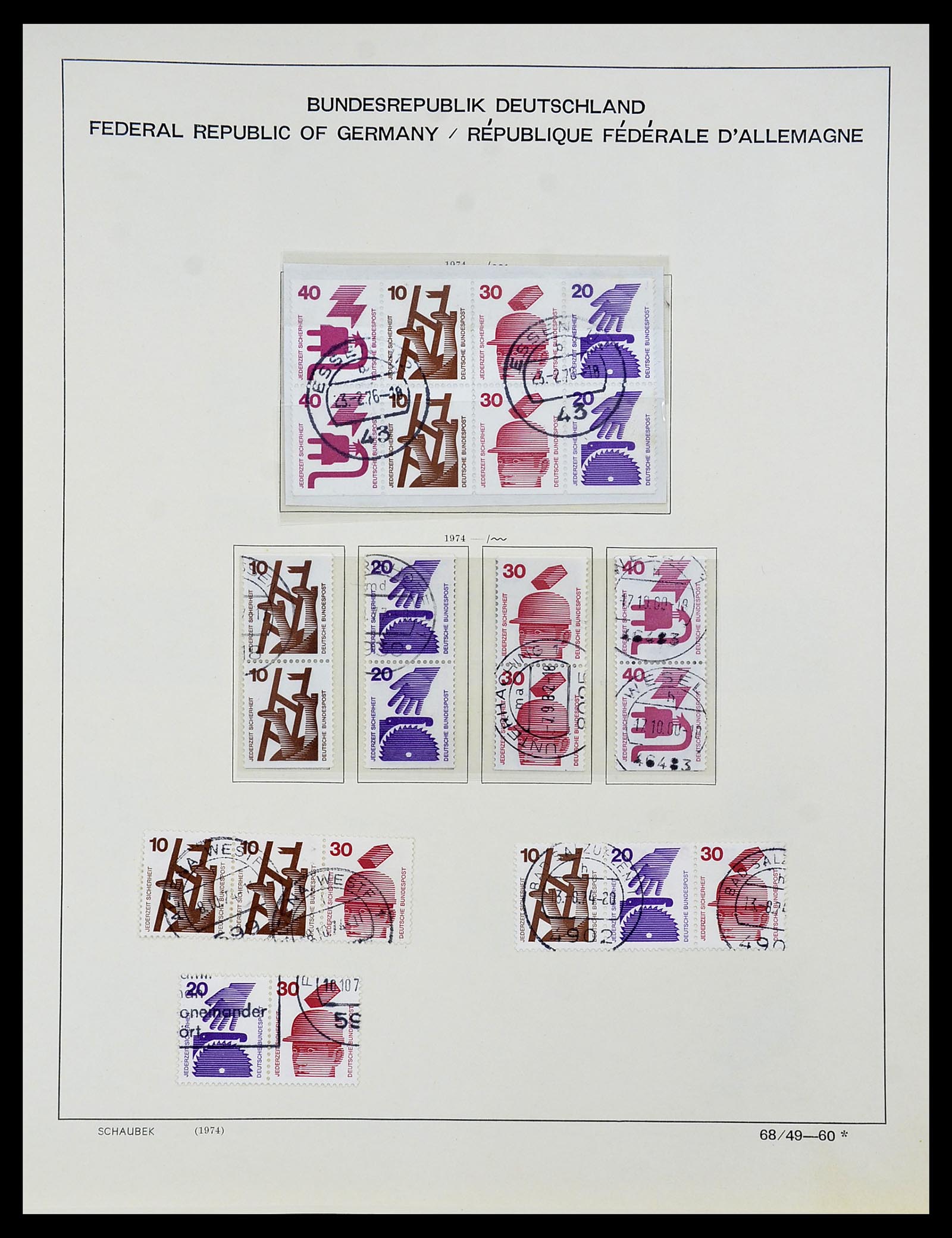 34194 076 - Postzegelverzameling 34194 Bundespost 1949-1982.