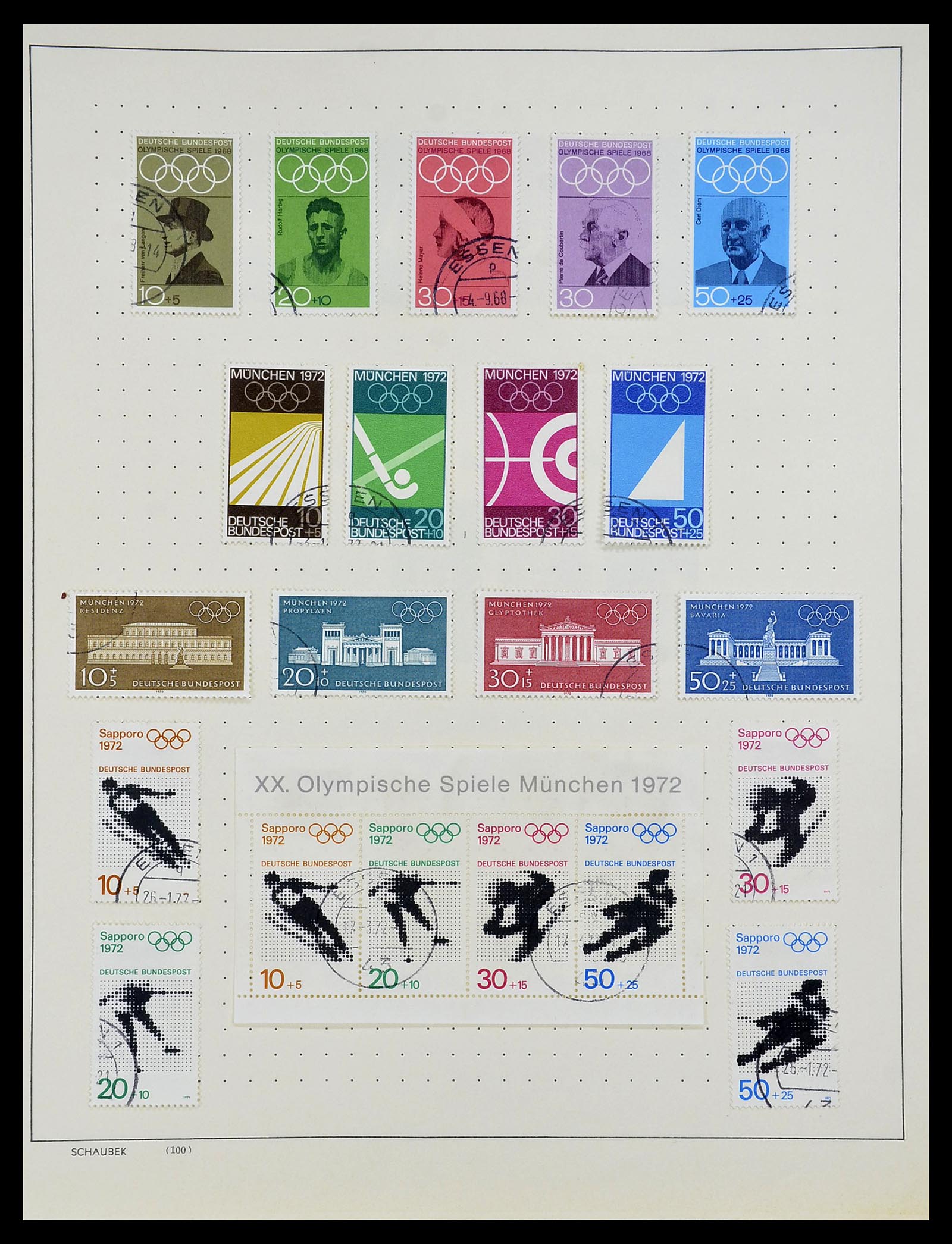34194 077 - Postzegelverzameling 34194 Bundespost 1949-1982.