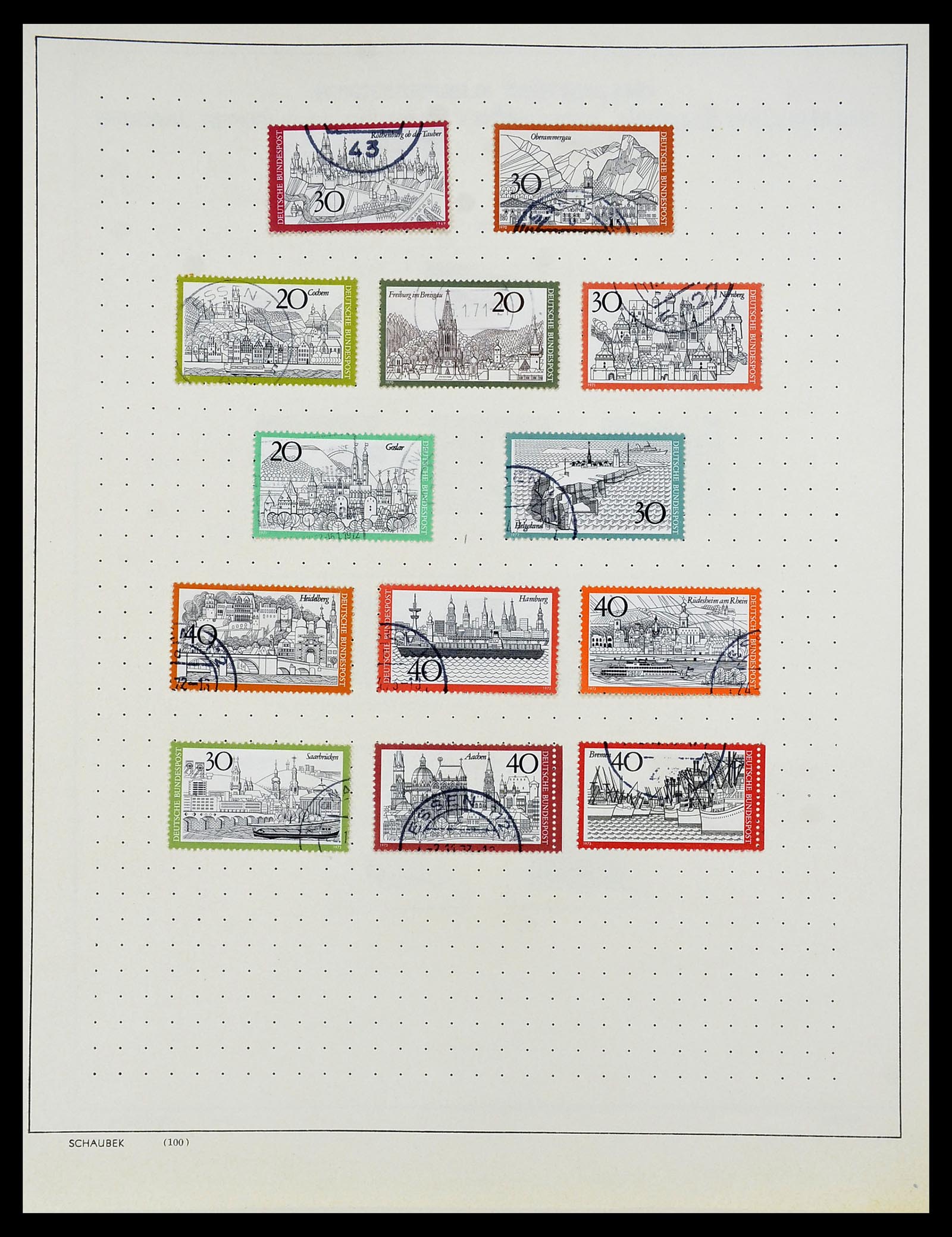 34194 079 - Postzegelverzameling 34194 Bundespost 1949-1982.