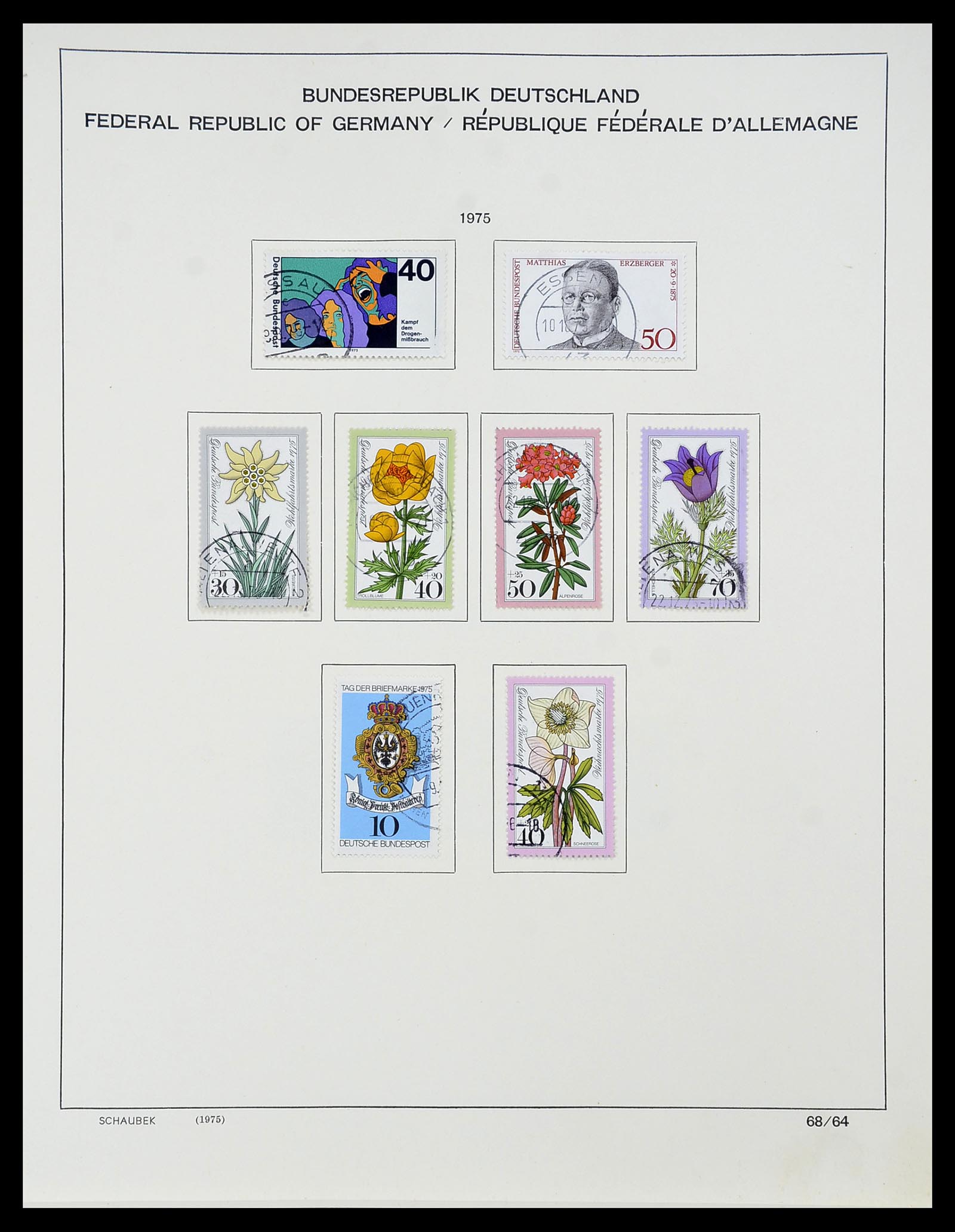 34194 083 - Postzegelverzameling 34194 Bundespost 1949-1982.