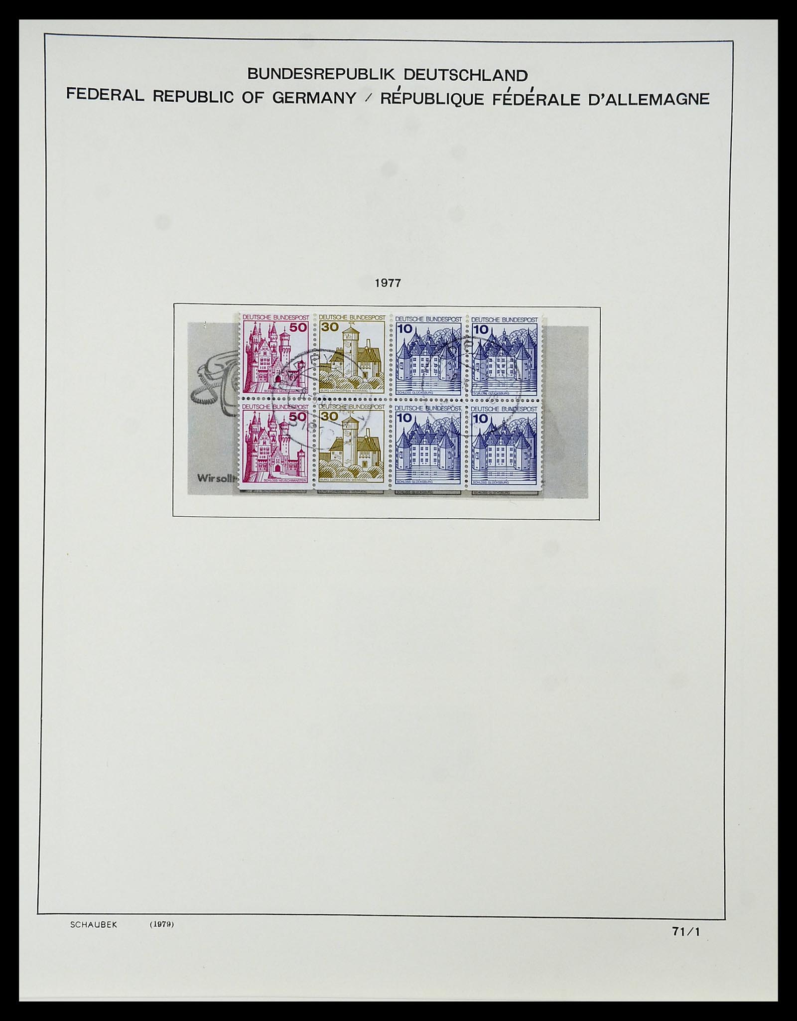 34194 091 - Postzegelverzameling 34194 Bundespost 1949-1982.