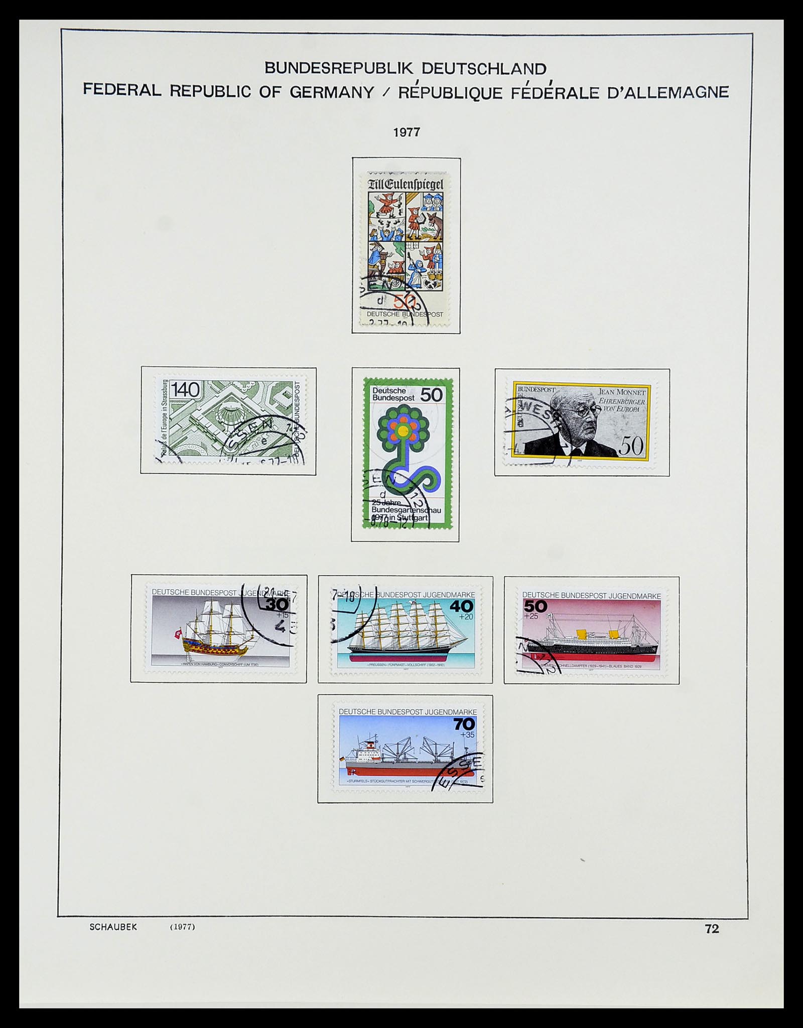 34194 092 - Postzegelverzameling 34194 Bundespost 1949-1982.