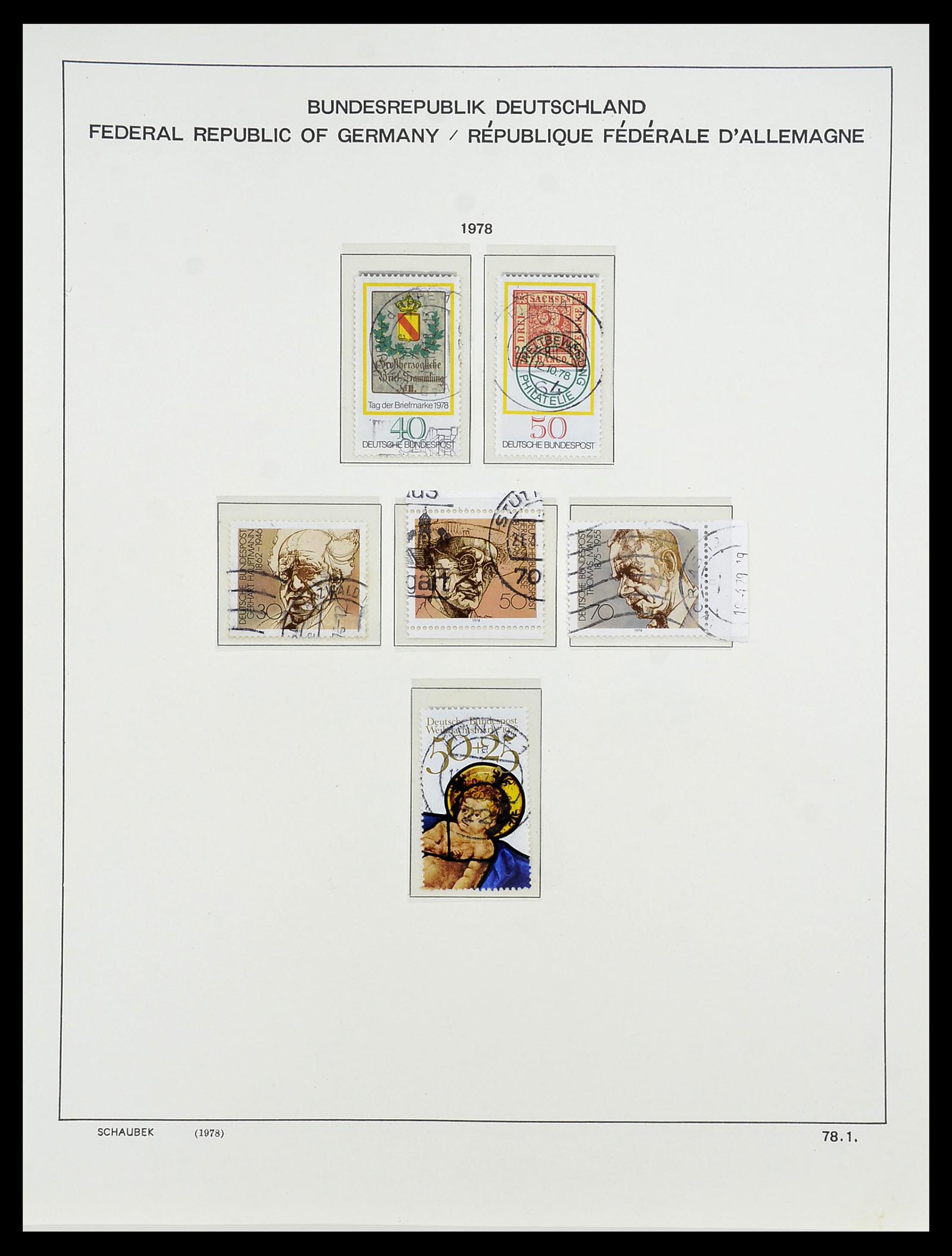 34194 100 - Postzegelverzameling 34194 Bundespost 1949-1982.