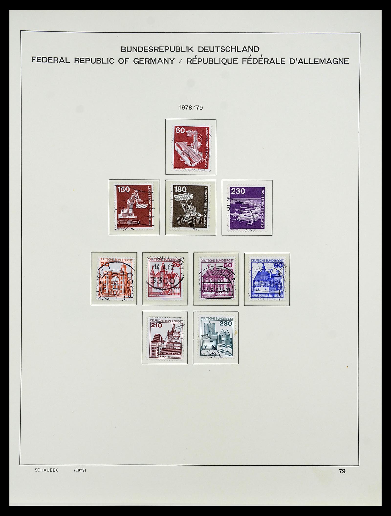 34194 101 - Stamp collection 34194 Bundespost 1949-1982.