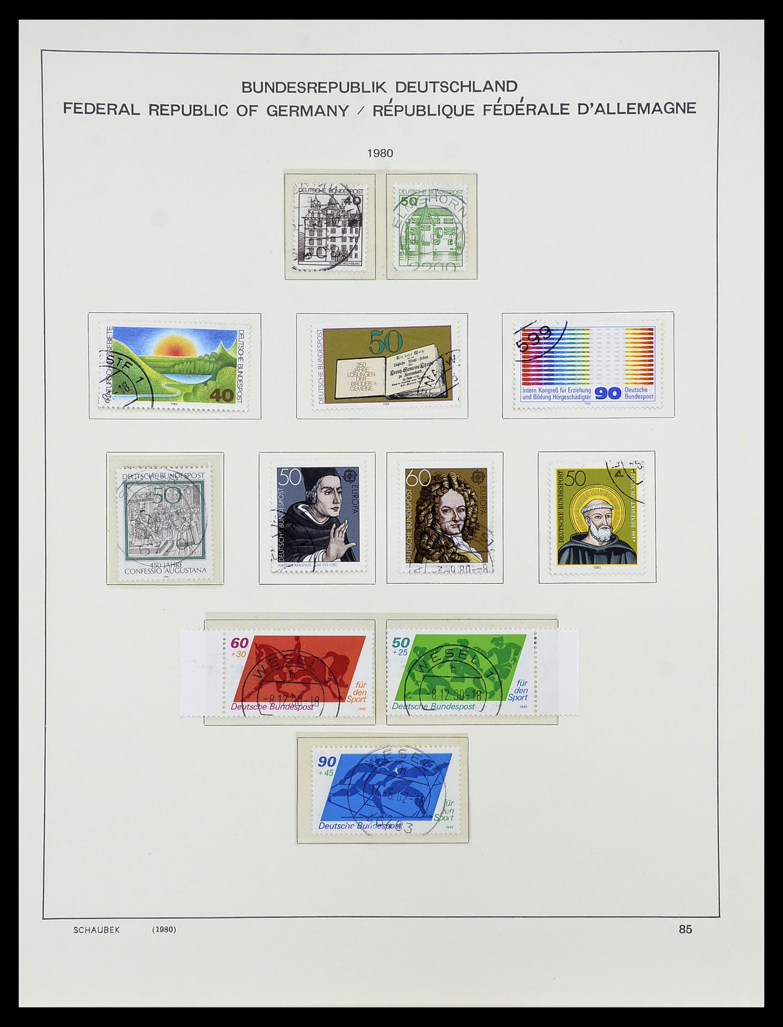 34194 108 - Stamp collection 34194 Bundespost 1949-1982.