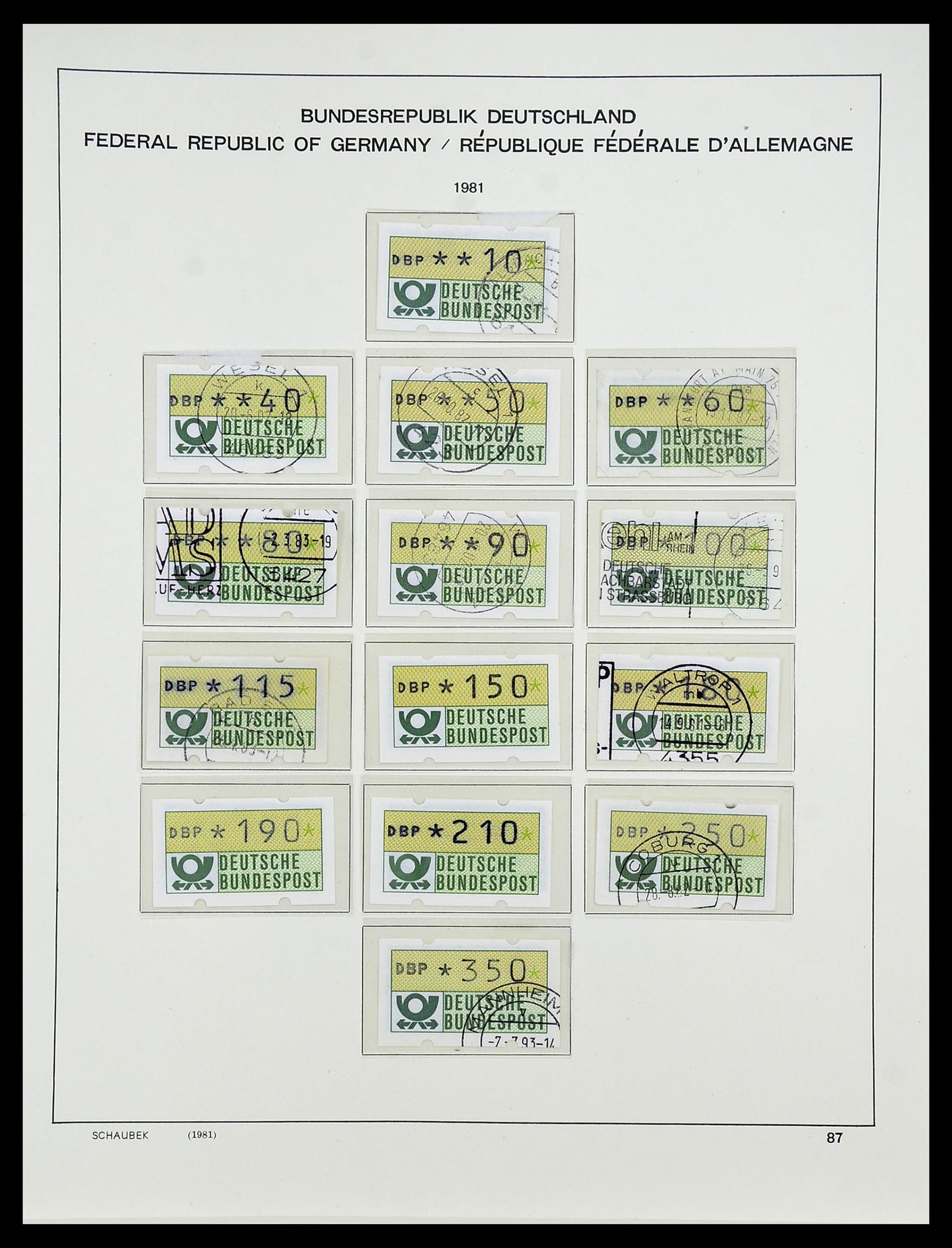 34194 113 - Stamp collection 34194 Bundespost 1949-1982.