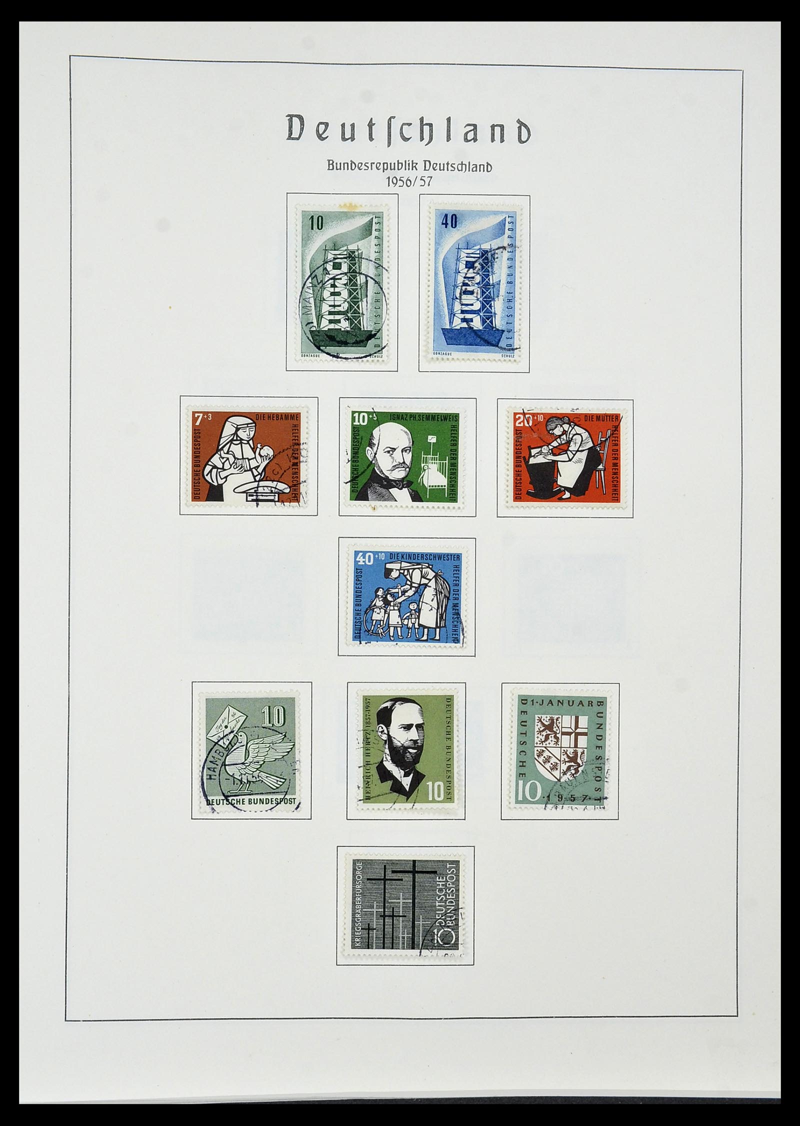 34195 010 - Postzegelverzameling 34195 Bundespost 1949-1981.