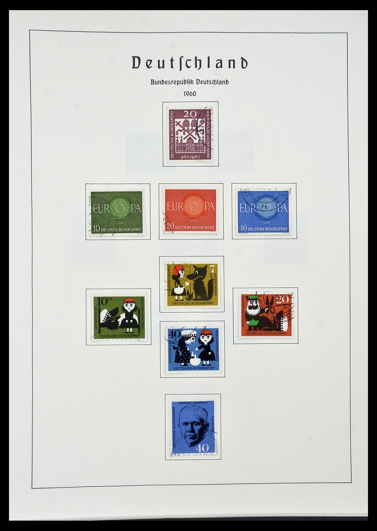 34195 021 - Postzegelverzameling 34195 Bundespost 1949-1981.