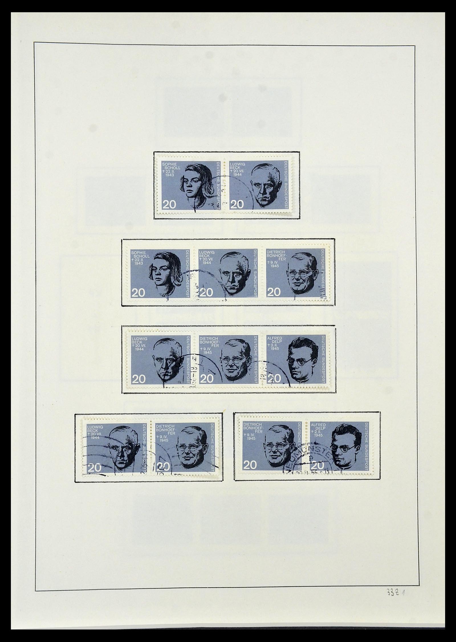 34195 033 - Postzegelverzameling 34195 Bundespost 1949-1981.