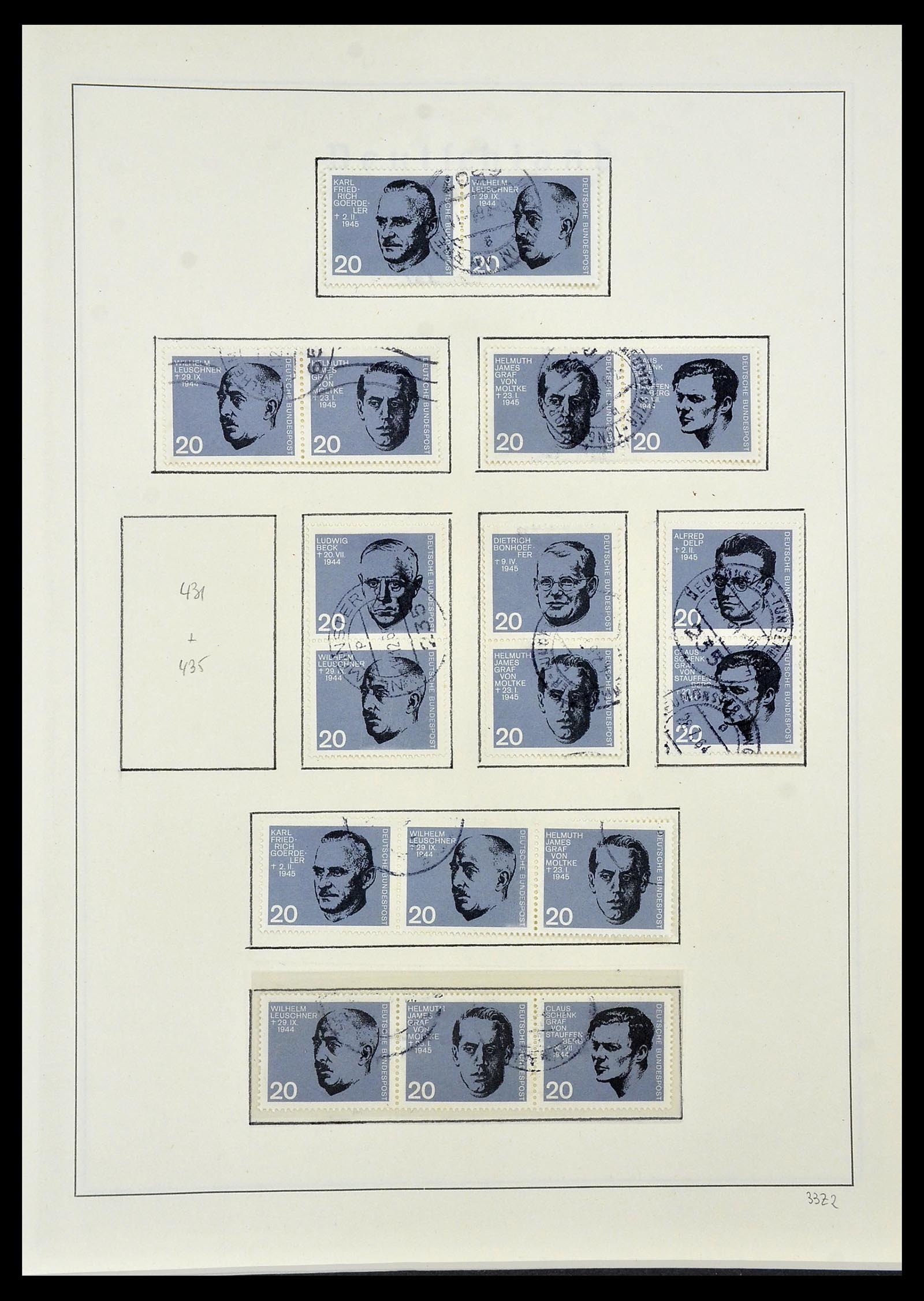 34195 034 - Postzegelverzameling 34195 Bundespost 1949-1981.