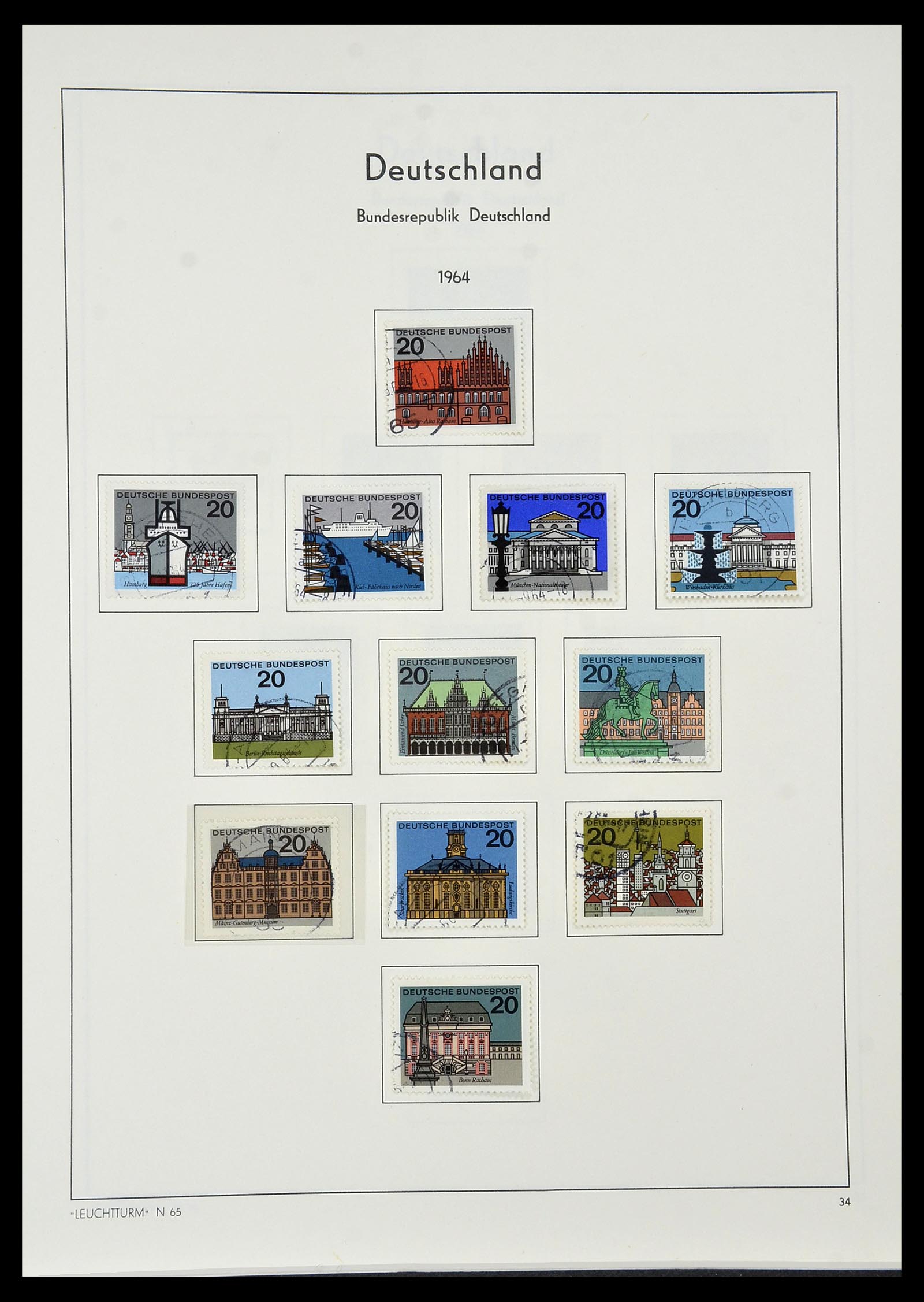 34195 035 - Postzegelverzameling 34195 Bundespost 1949-1981.