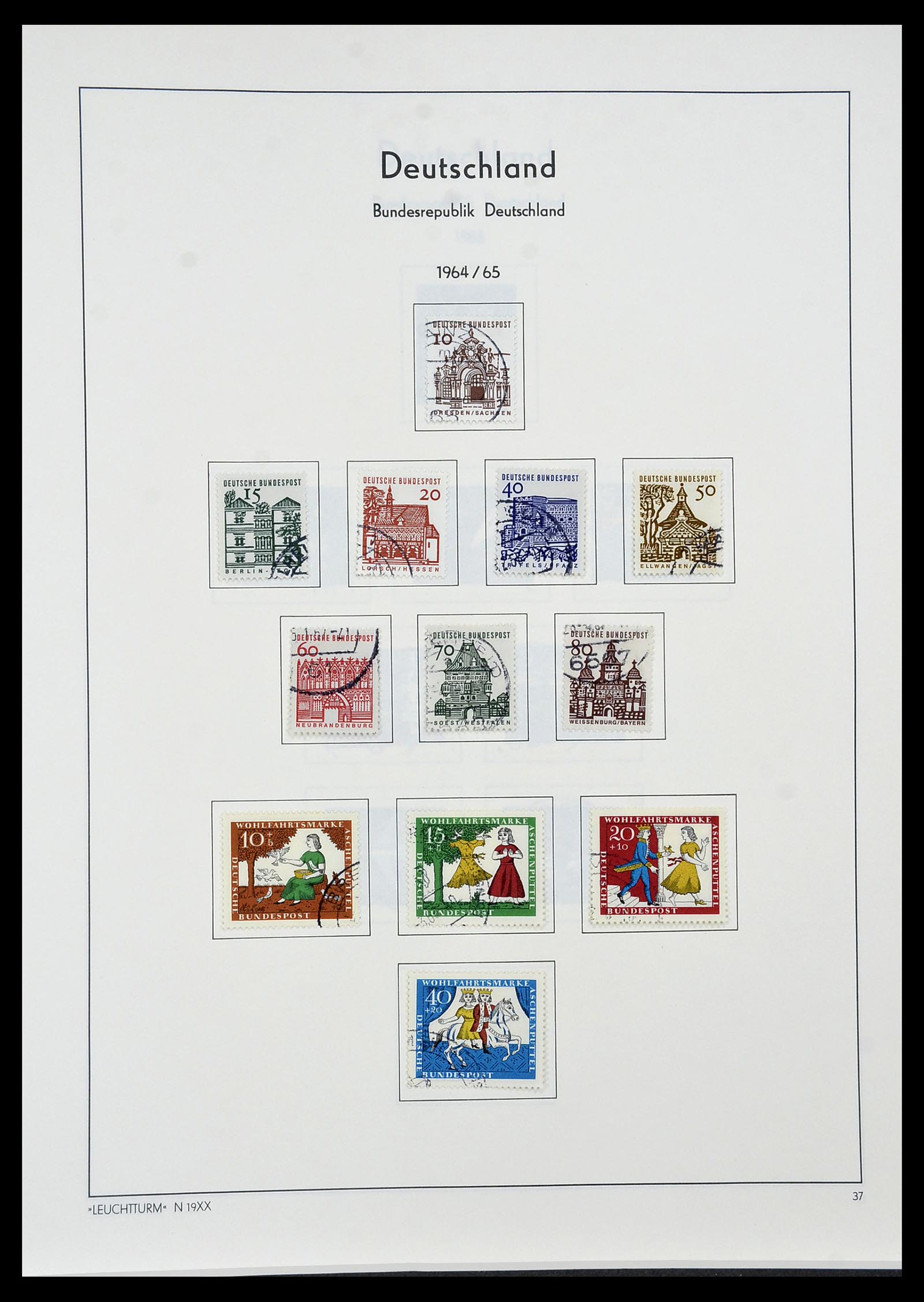 34195 038 - Postzegelverzameling 34195 Bundespost 1949-1981.