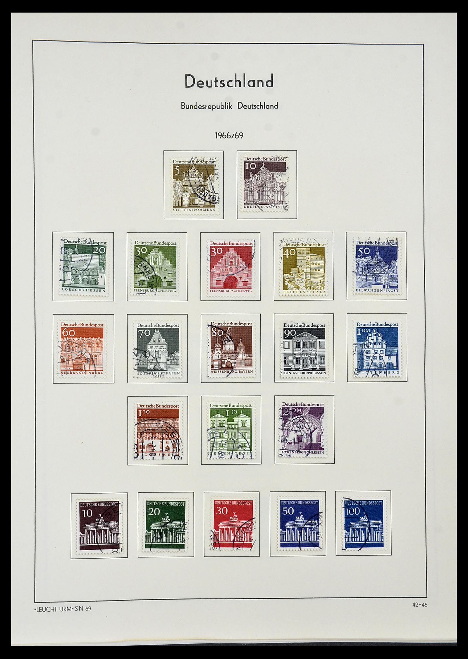 34195 043 - Stamp collection 34195 Bundespost 1949-1981.