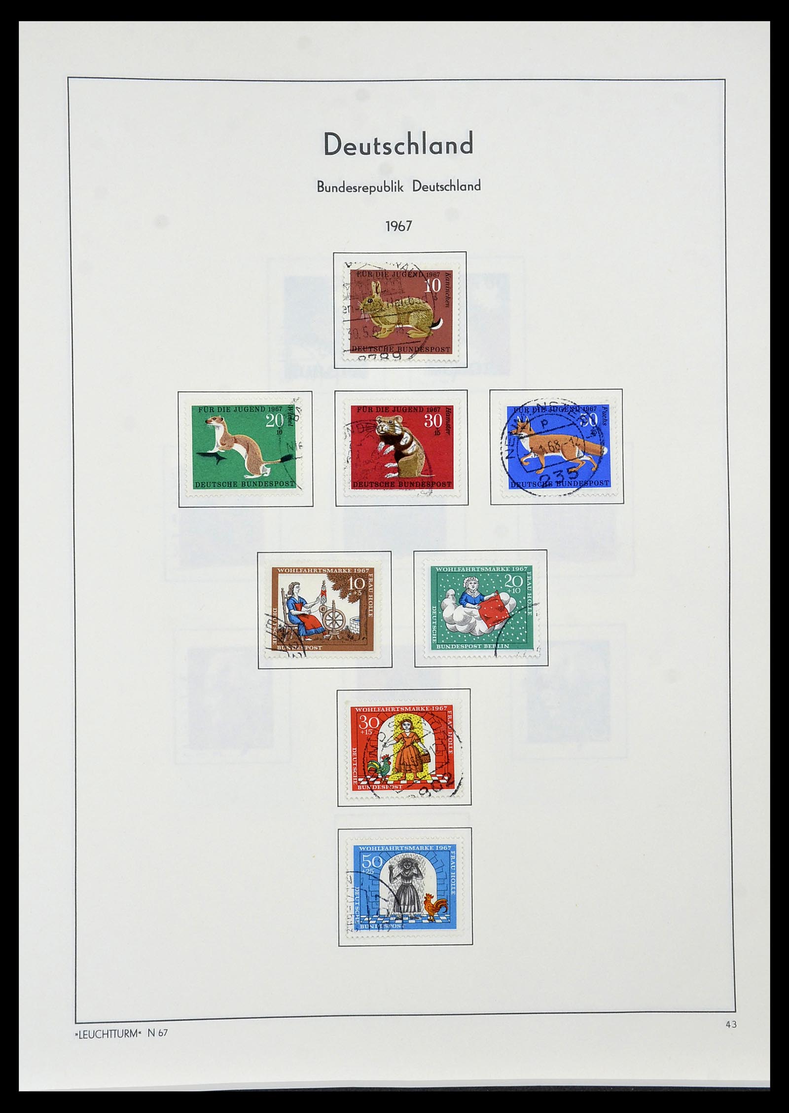 34195 044 - Postzegelverzameling 34195 Bundespost 1949-1981.