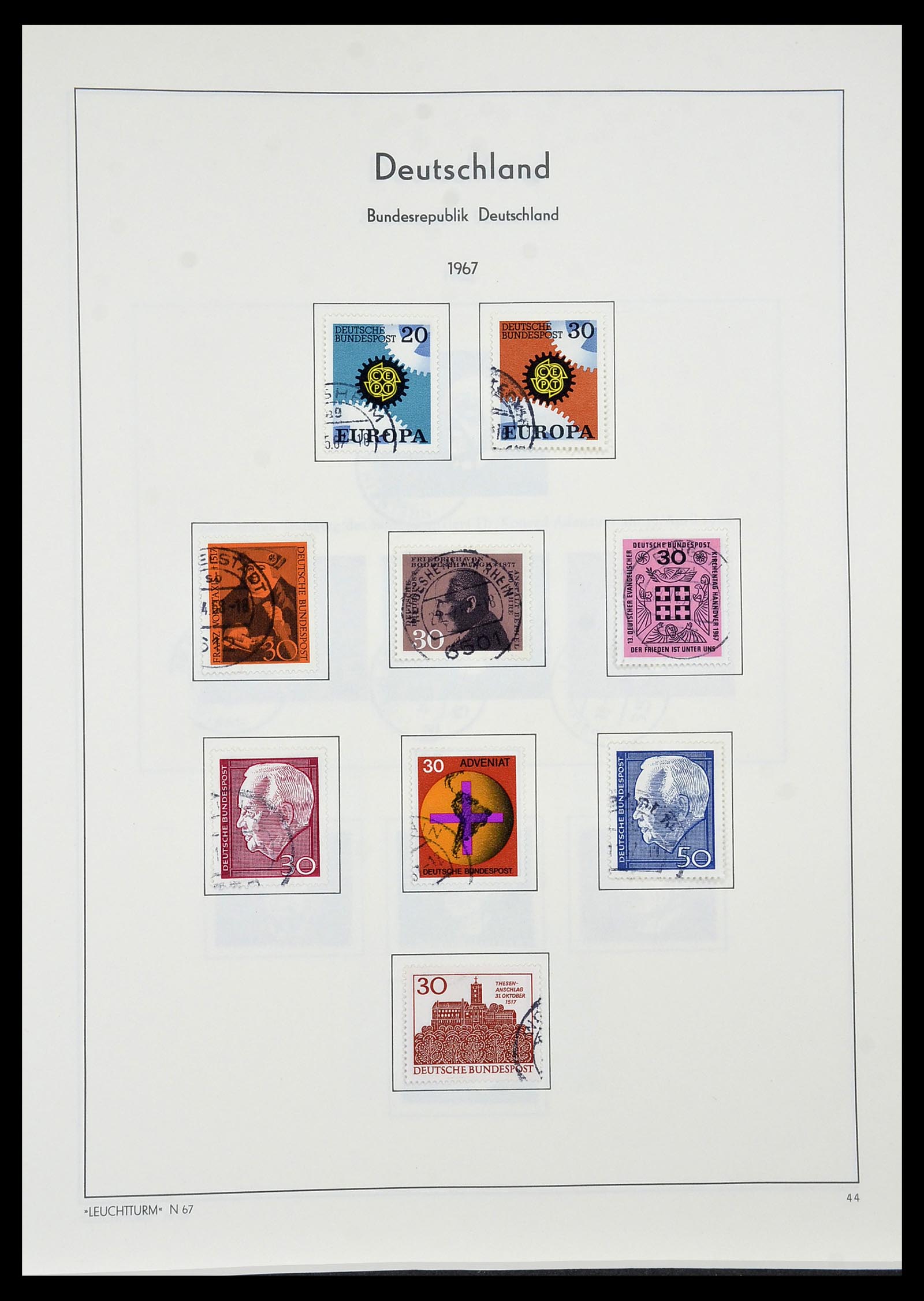 34195 045 - Postzegelverzameling 34195 Bundespost 1949-1981.