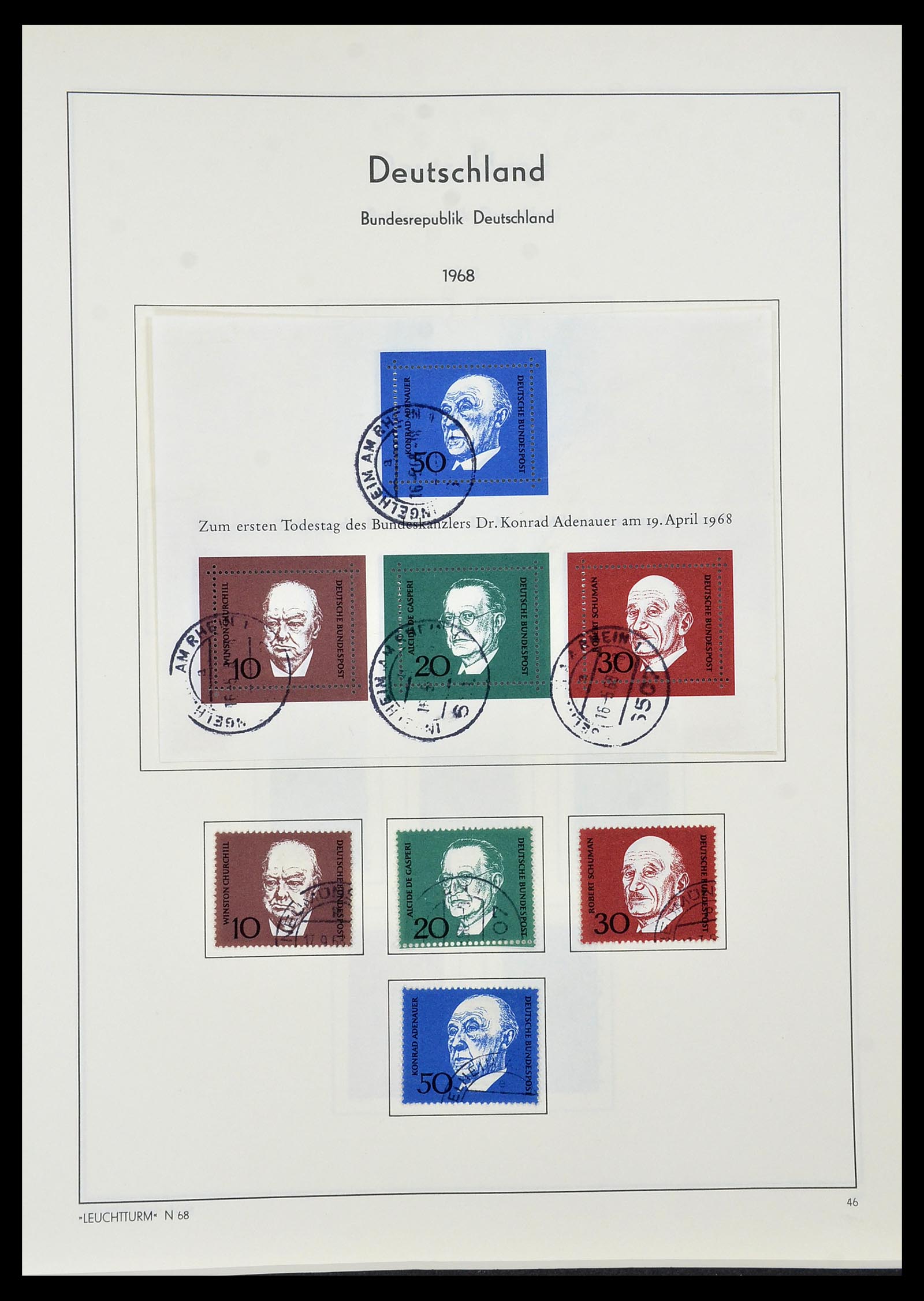 34195 046 - Postzegelverzameling 34195 Bundespost 1949-1981.