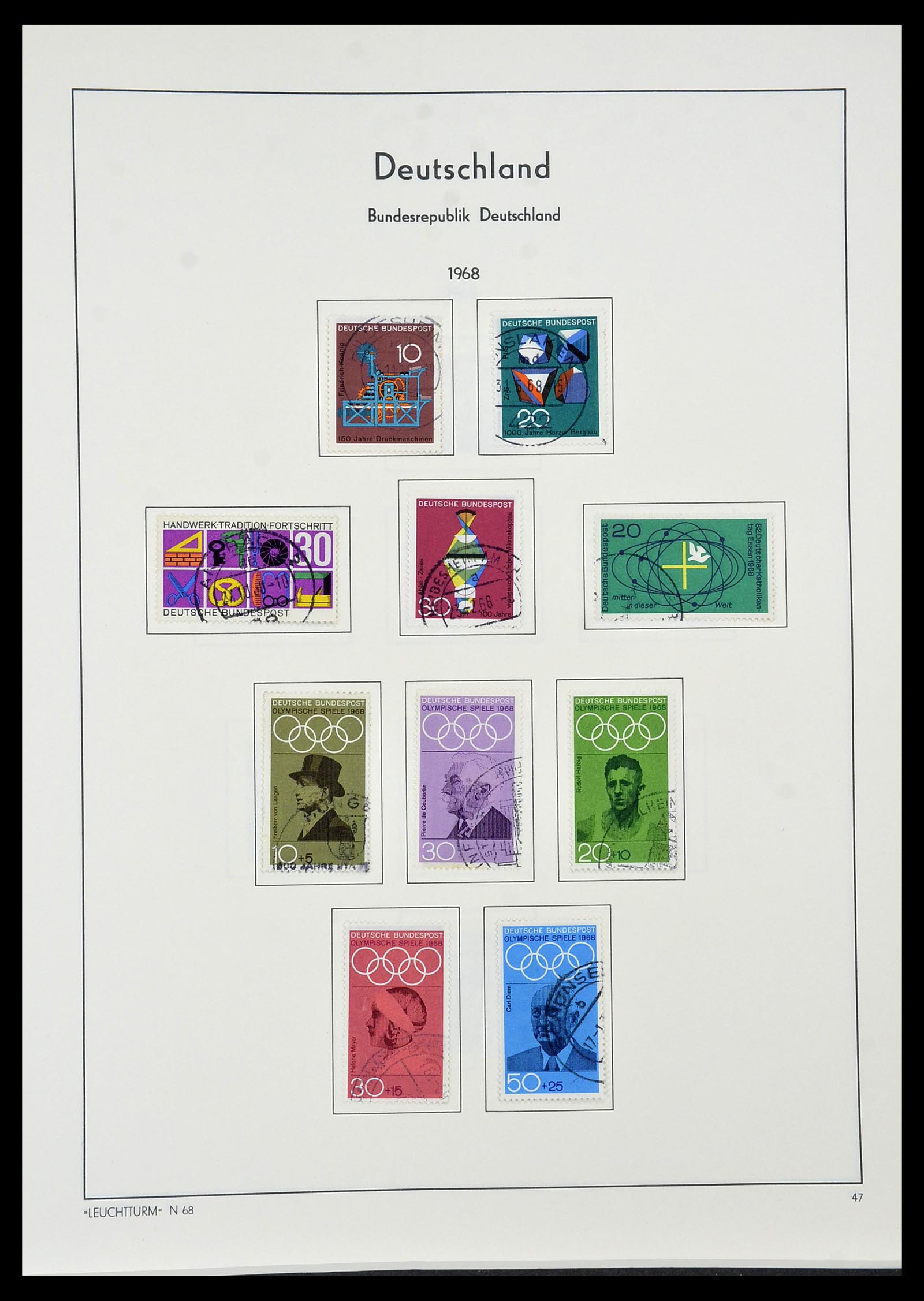 34195 047 - Stamp collection 34195 Bundespost 1949-1981.