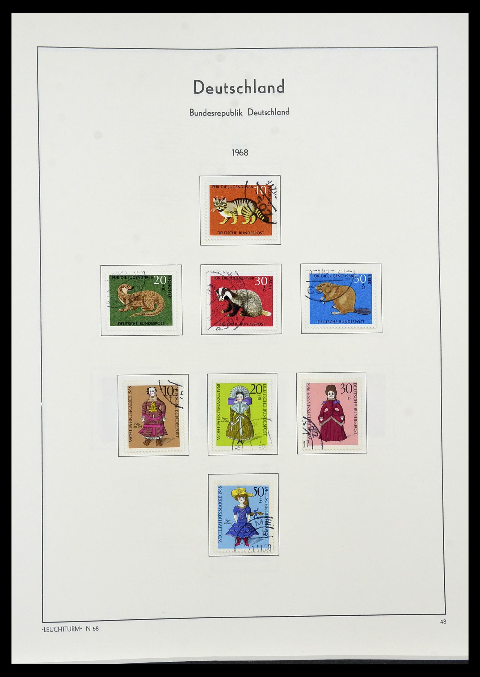 34195 048 - Postzegelverzameling 34195 Bundespost 1949-1981.