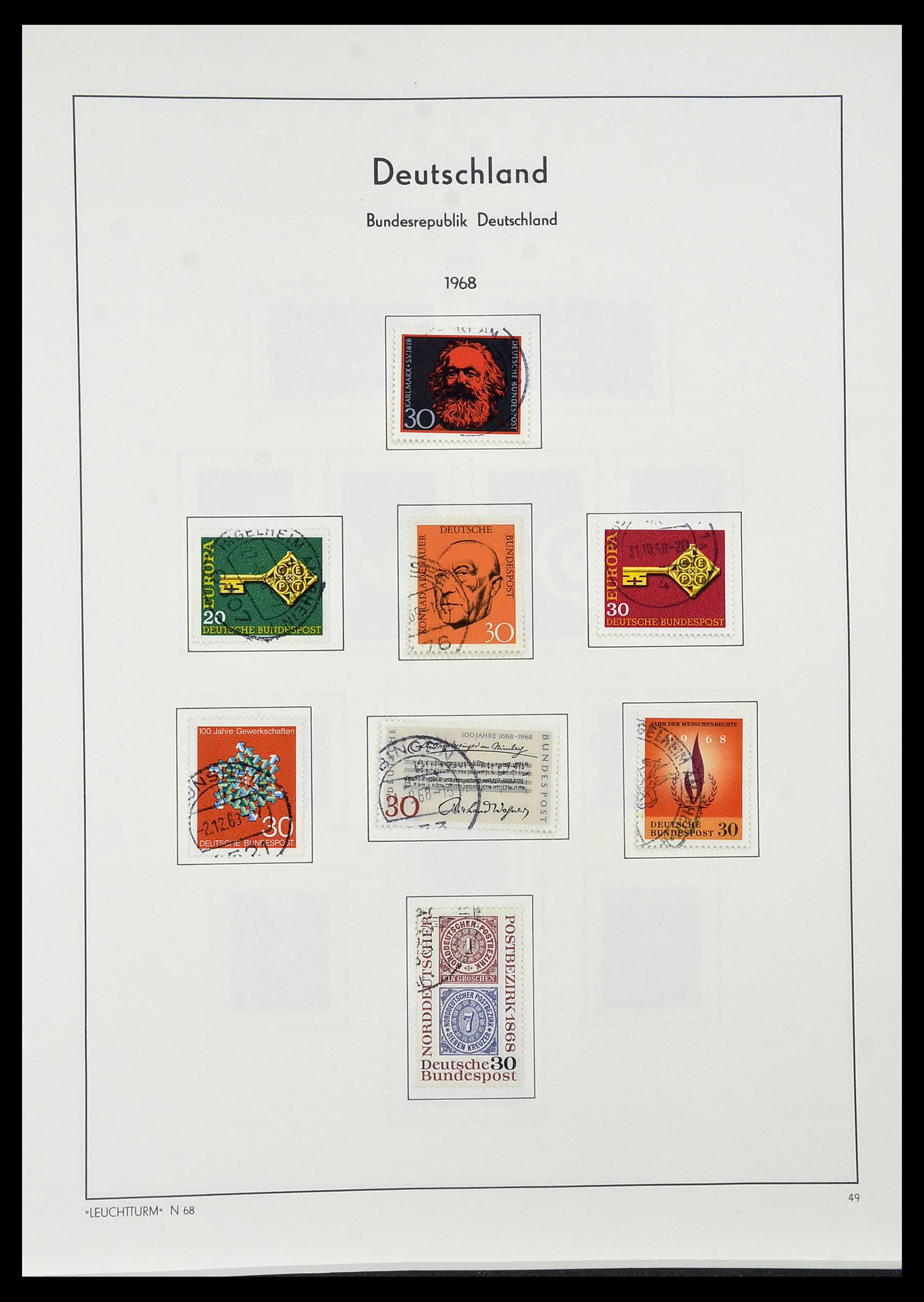 34195 049 - Stamp collection 34195 Bundespost 1949-1981.