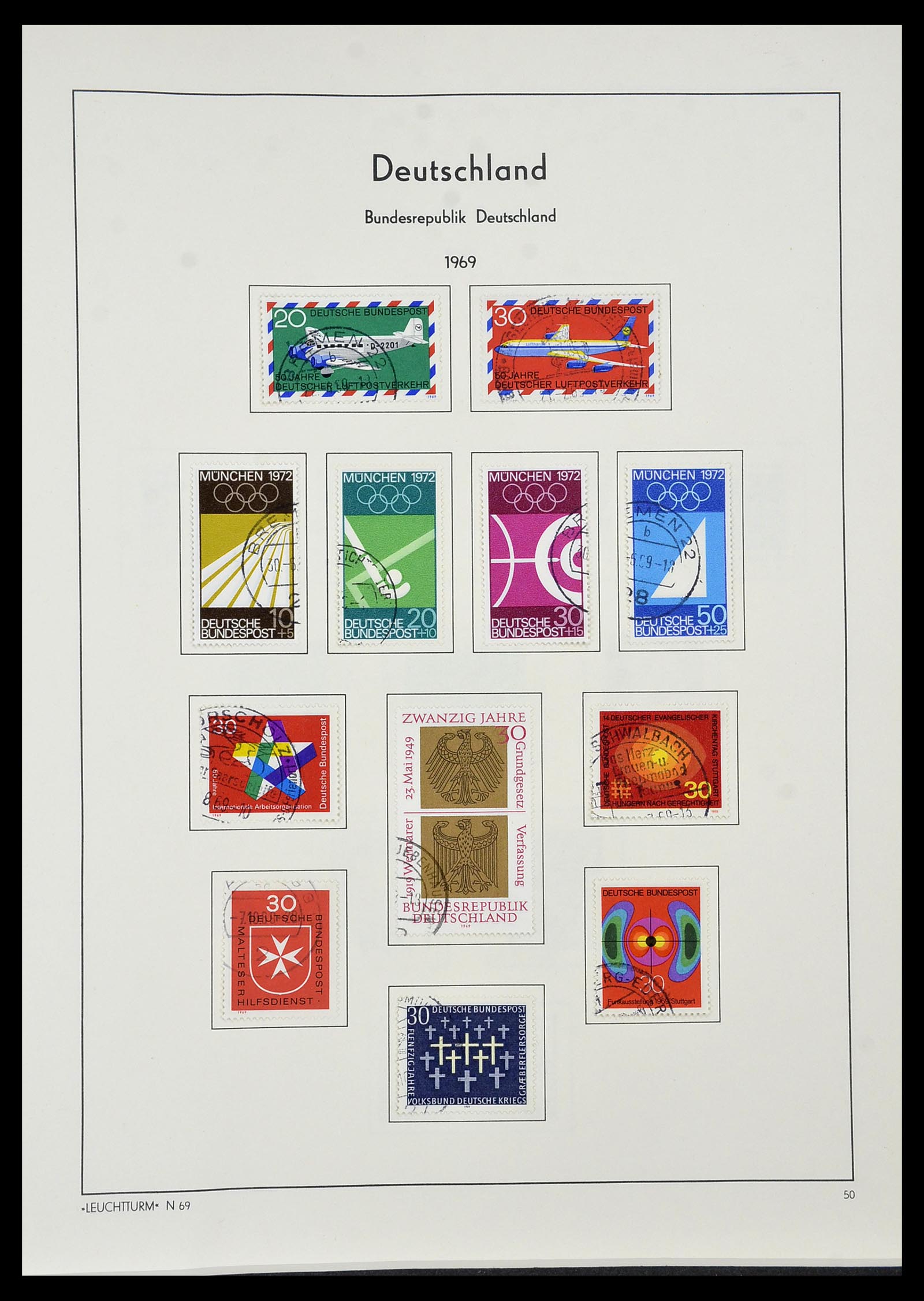 34195 050 - Postzegelverzameling 34195 Bundespost 1949-1981.