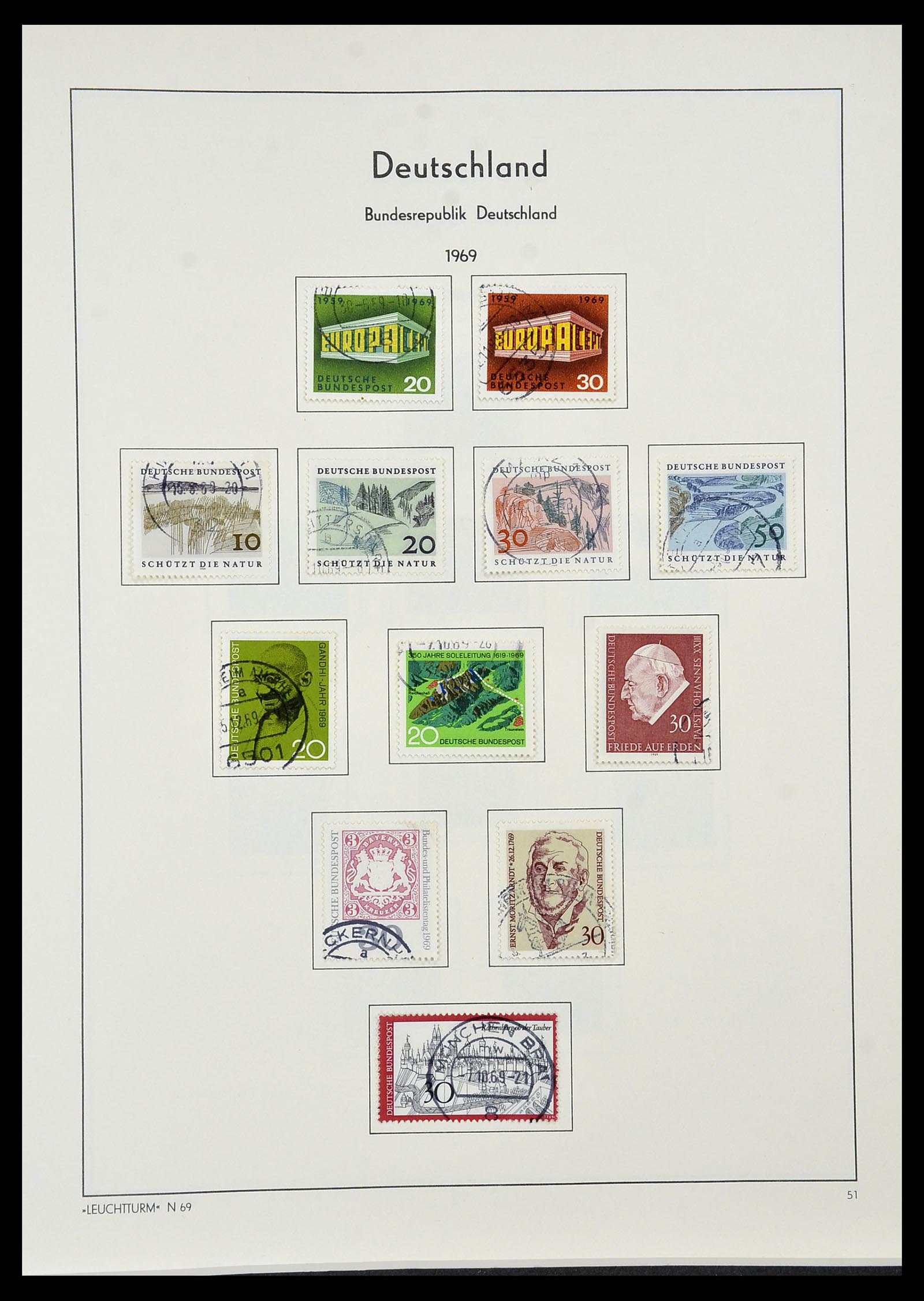 34195 051 - Postzegelverzameling 34195 Bundespost 1949-1981.
