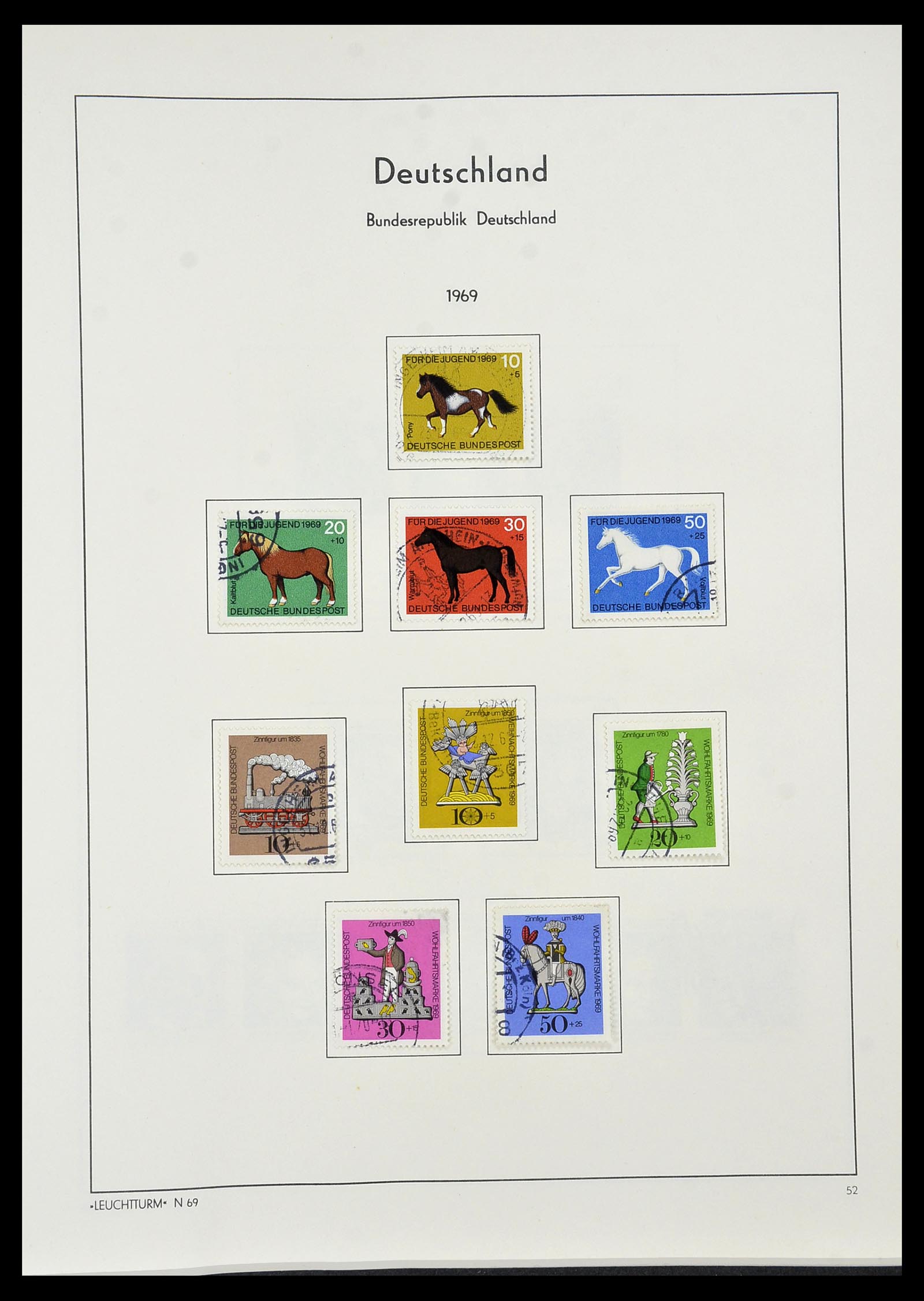 34195 052 - Postzegelverzameling 34195 Bundespost 1949-1981.