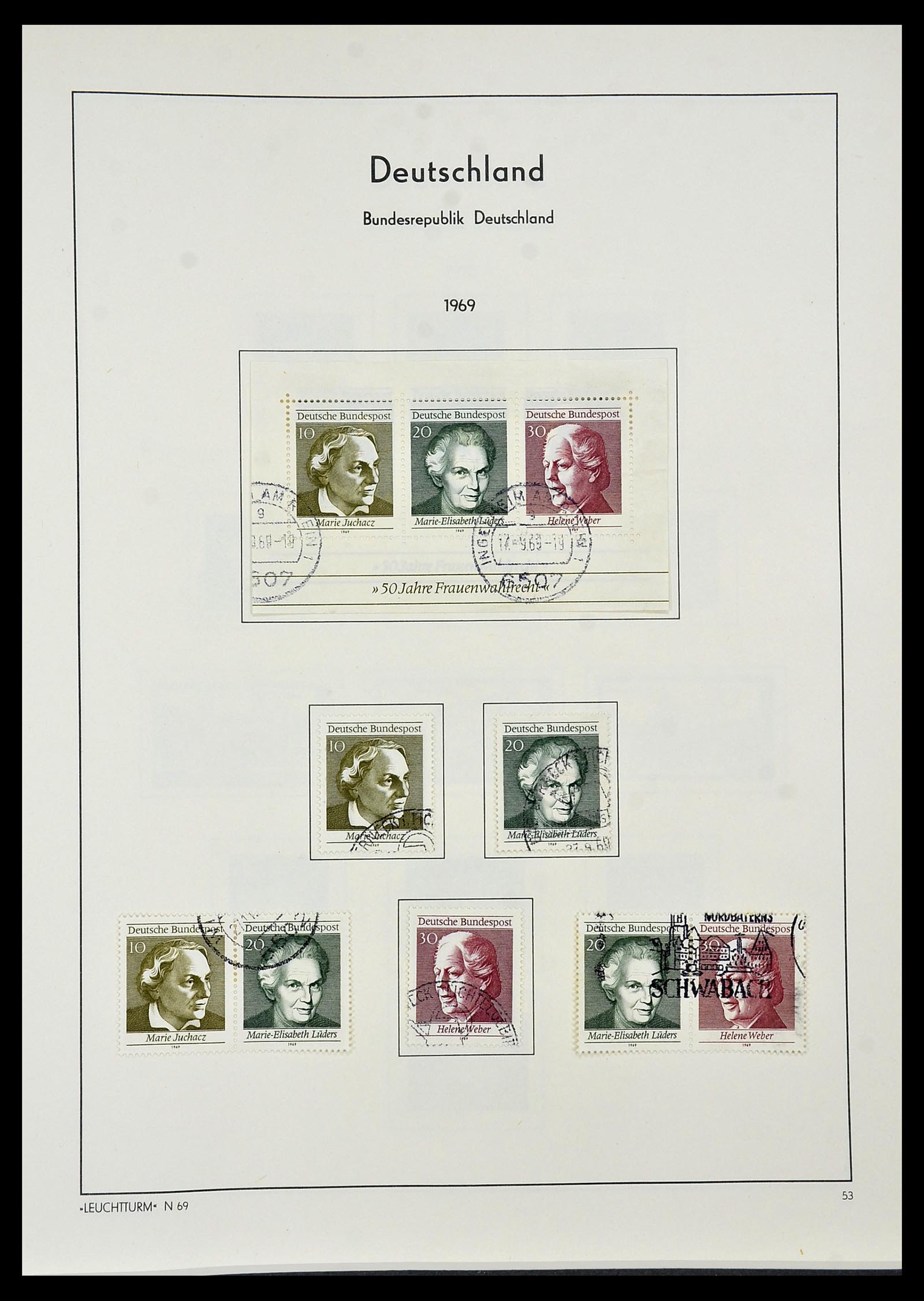 34195 053 - Stamp collection 34195 Bundespost 1949-1981.
