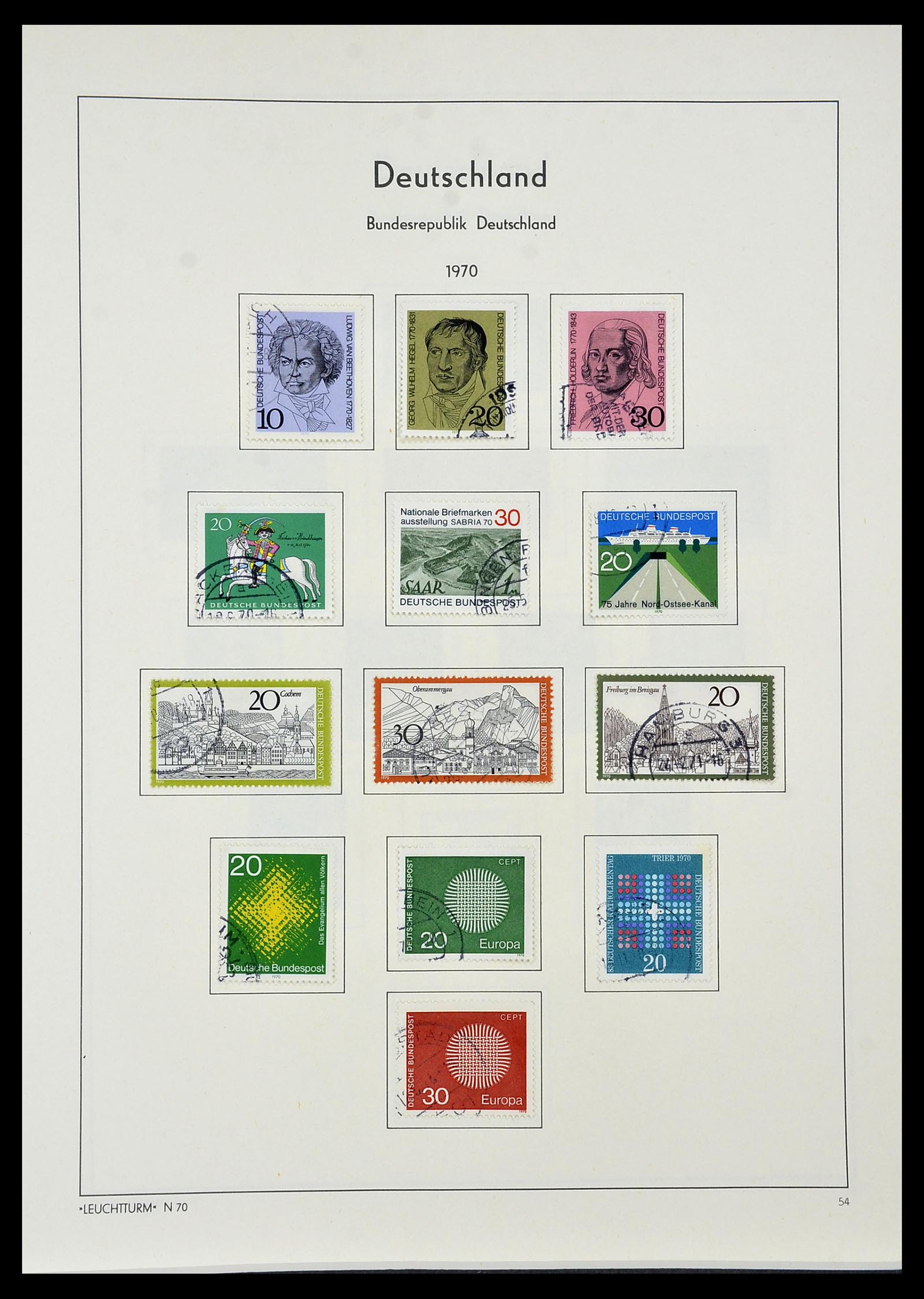34195 054 - Postzegelverzameling 34195 Bundespost 1949-1981.