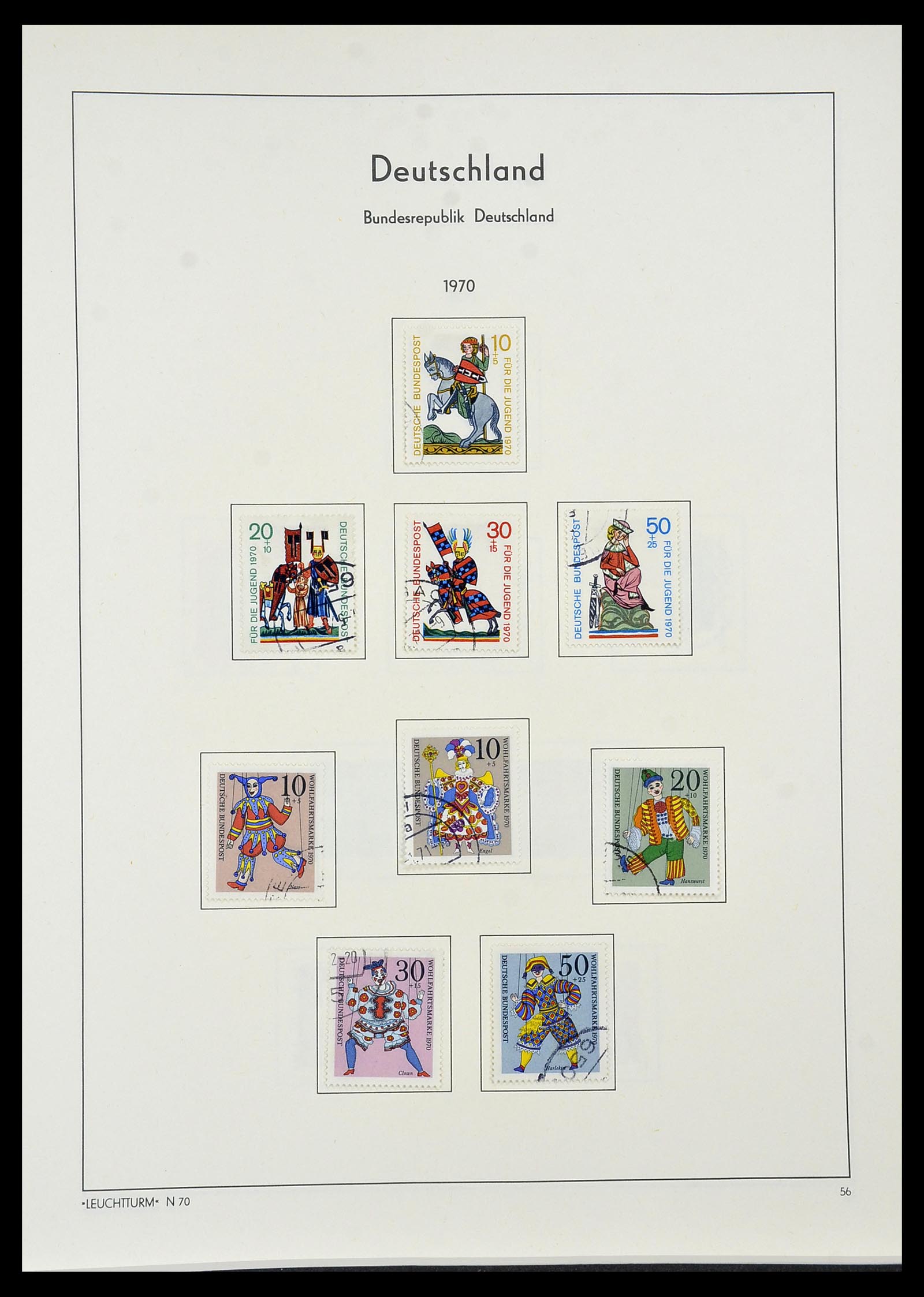 34195 056 - Postzegelverzameling 34195 Bundespost 1949-1981.