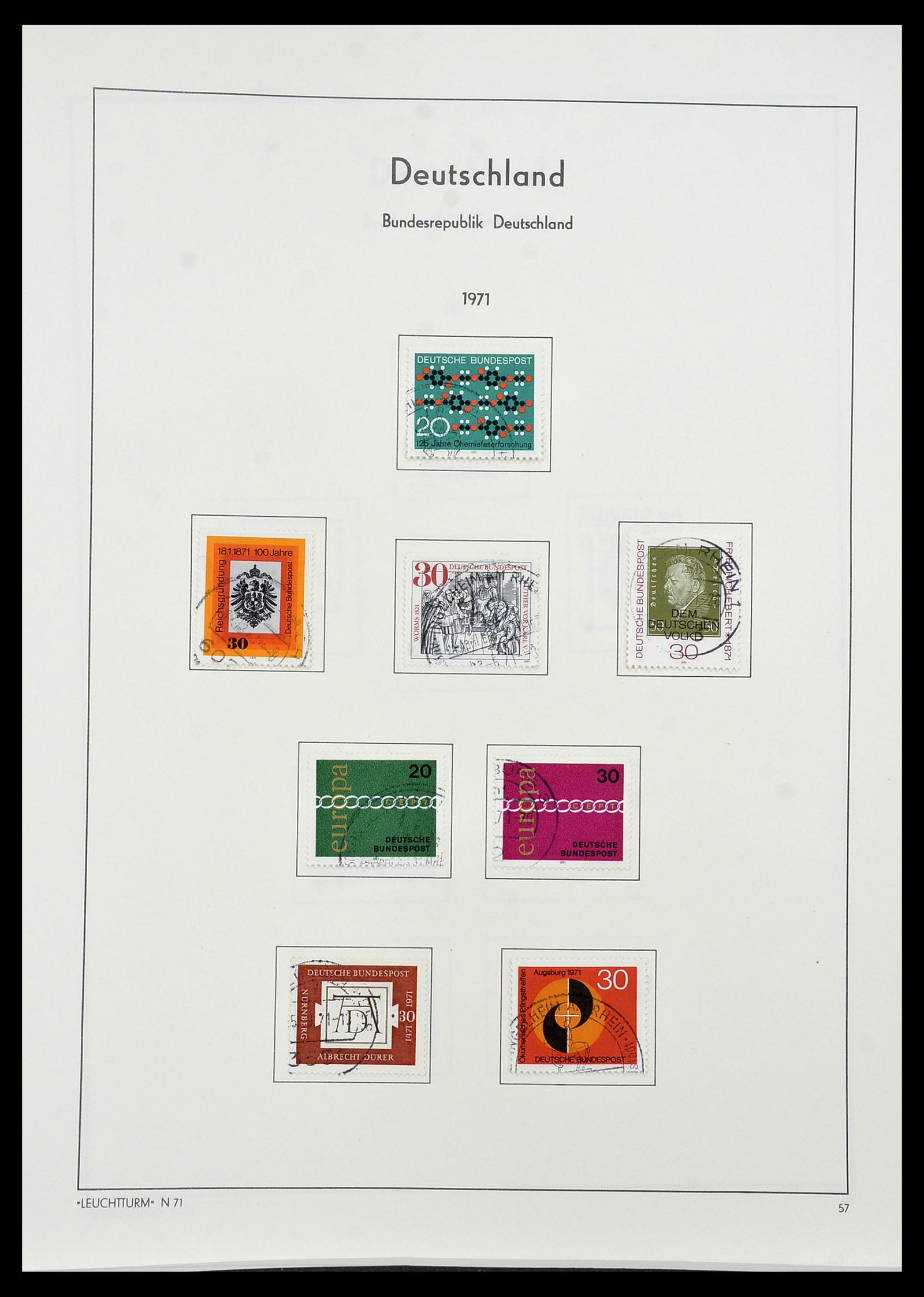 34195 057 - Postzegelverzameling 34195 Bundespost 1949-1981.