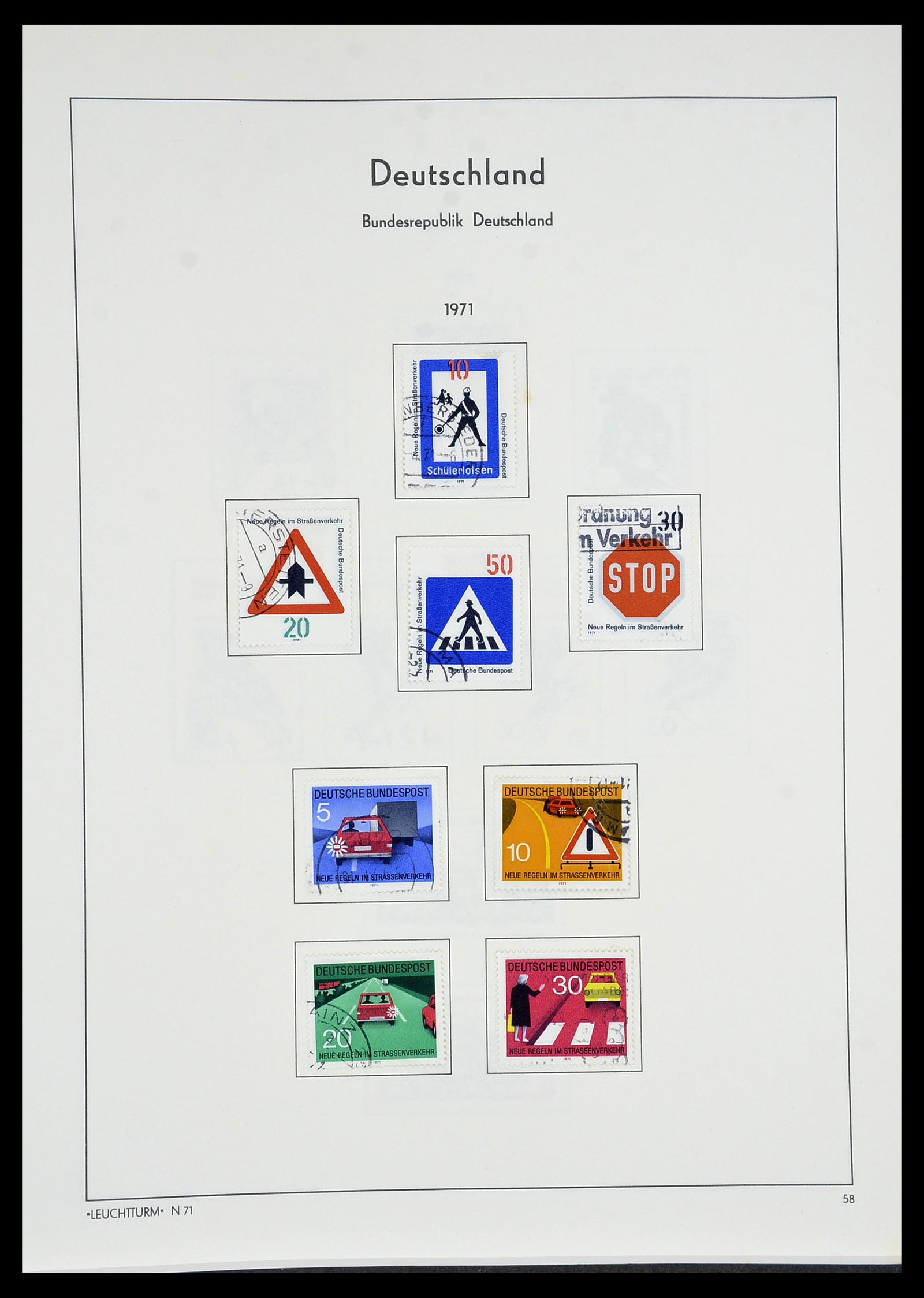 34195 058 - Postzegelverzameling 34195 Bundespost 1949-1981.