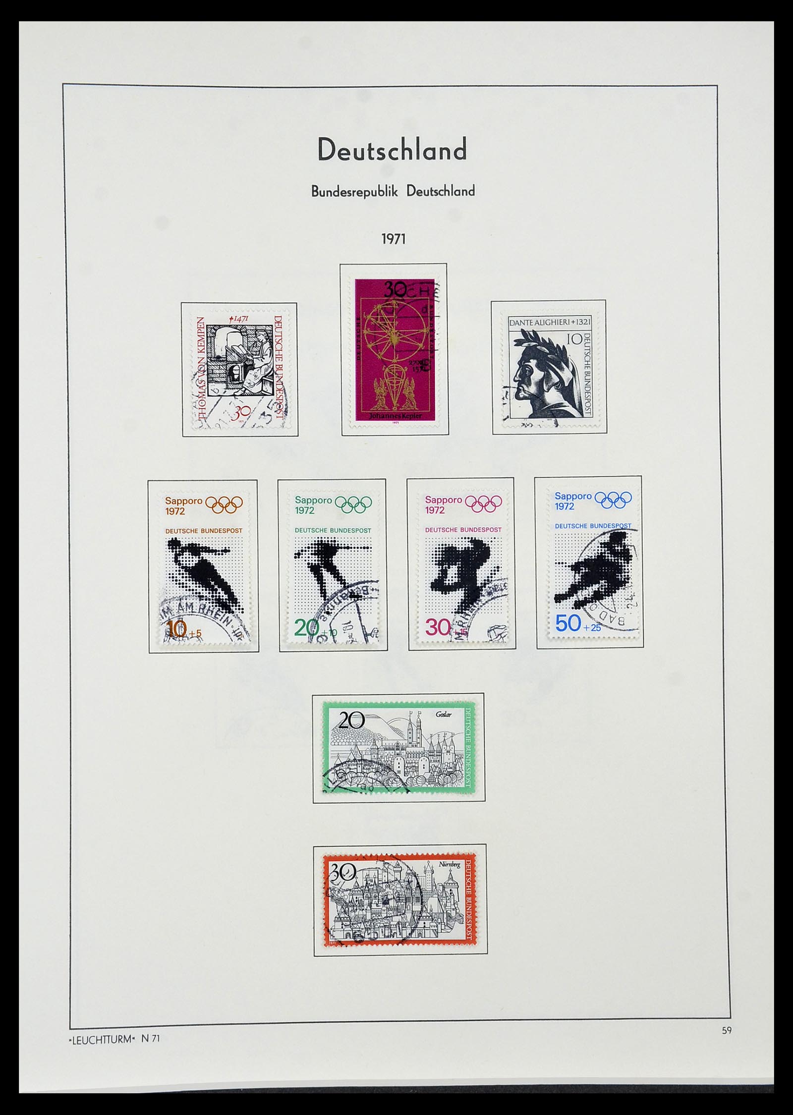 34195 059 - Postzegelverzameling 34195 Bundespost 1949-1981.