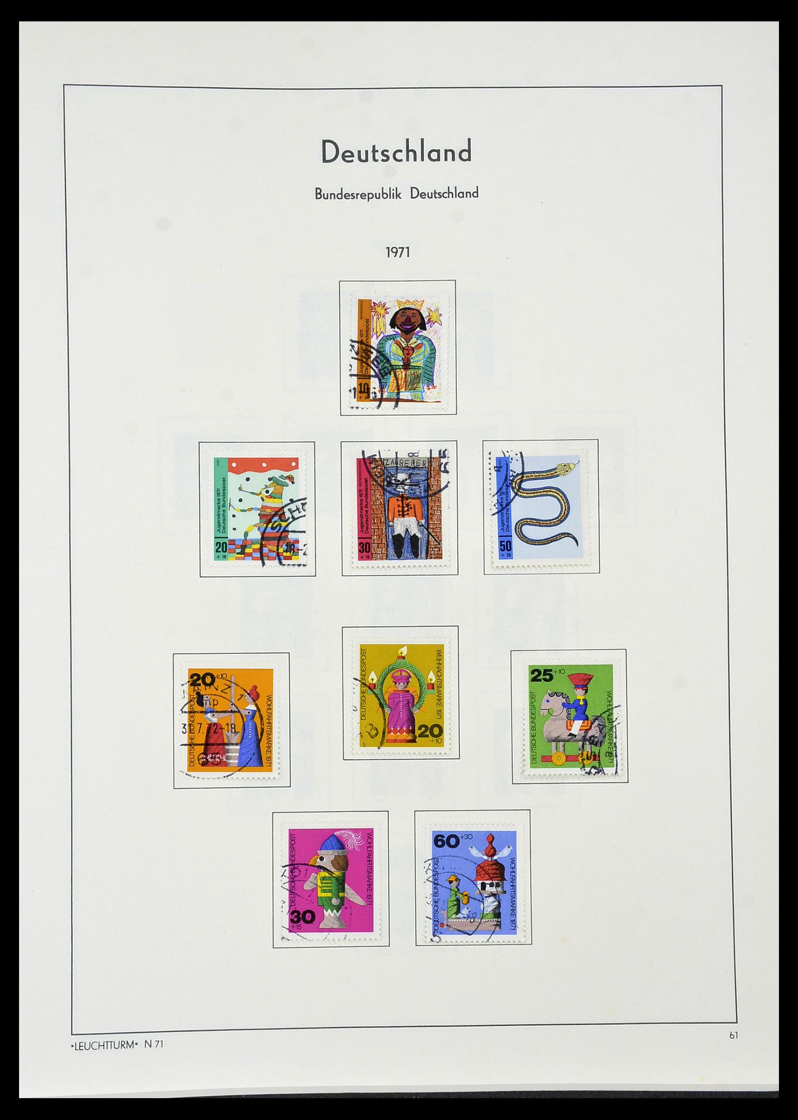 34195 061 - Postzegelverzameling 34195 Bundespost 1949-1981.