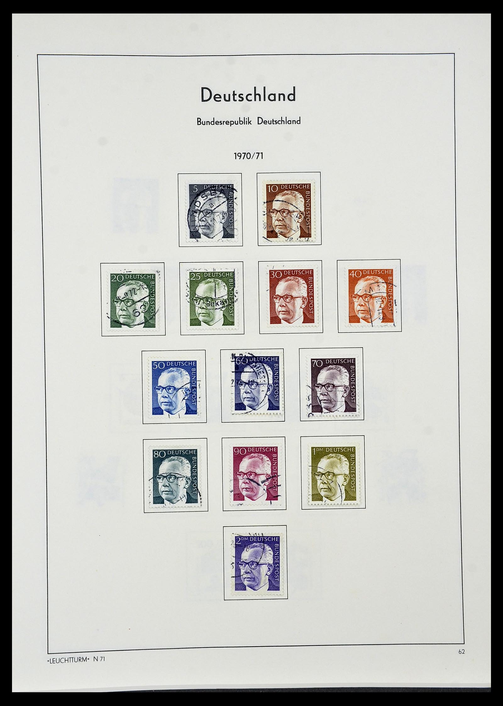 34195 062 - Postzegelverzameling 34195 Bundespost 1949-1981.