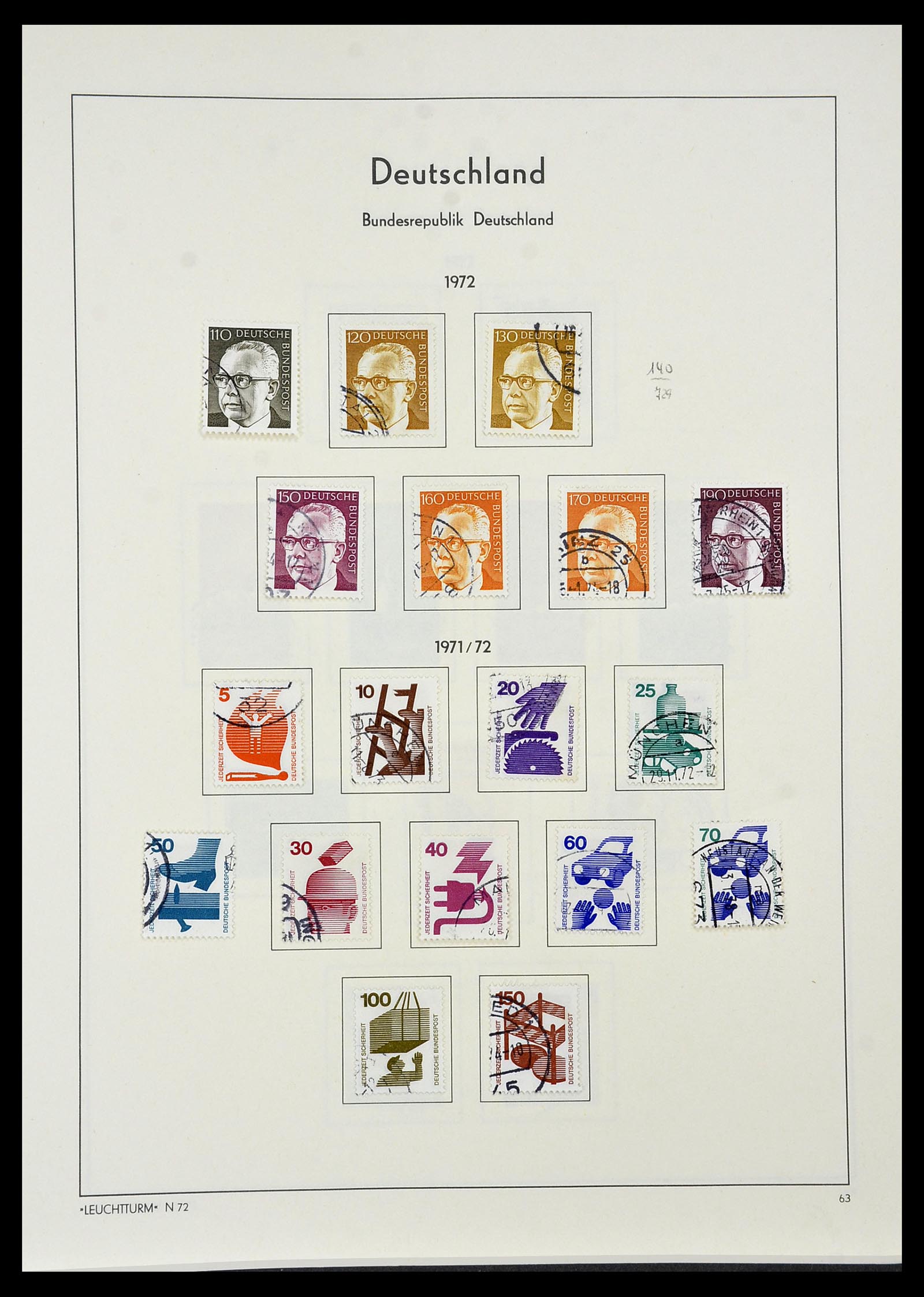 34195 063 - Postzegelverzameling 34195 Bundespost 1949-1981.