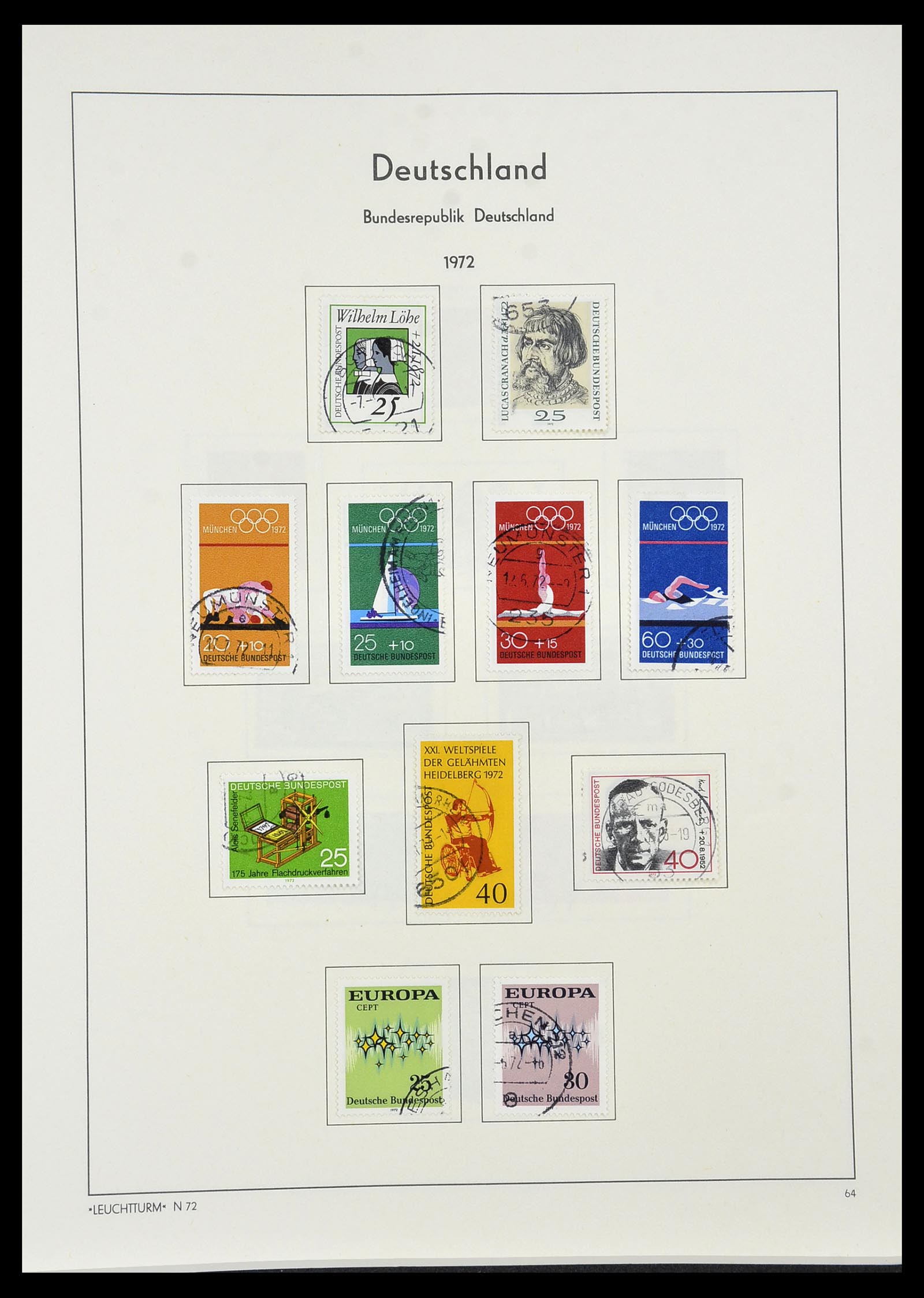 34195 064 - Postzegelverzameling 34195 Bundespost 1949-1981.